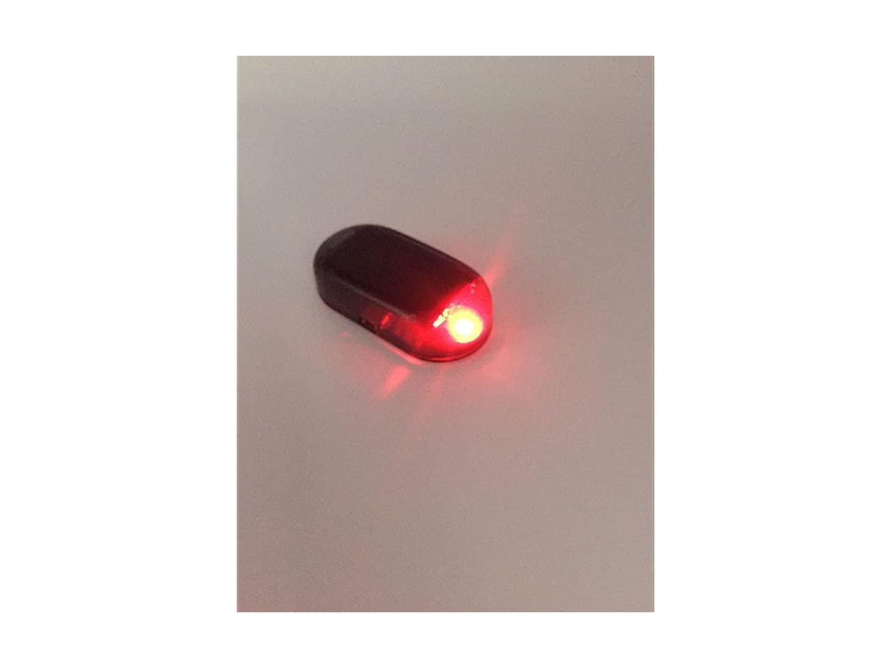 Solar Power Simulated Car Alarm LED Light AntiTheft Warning Lights