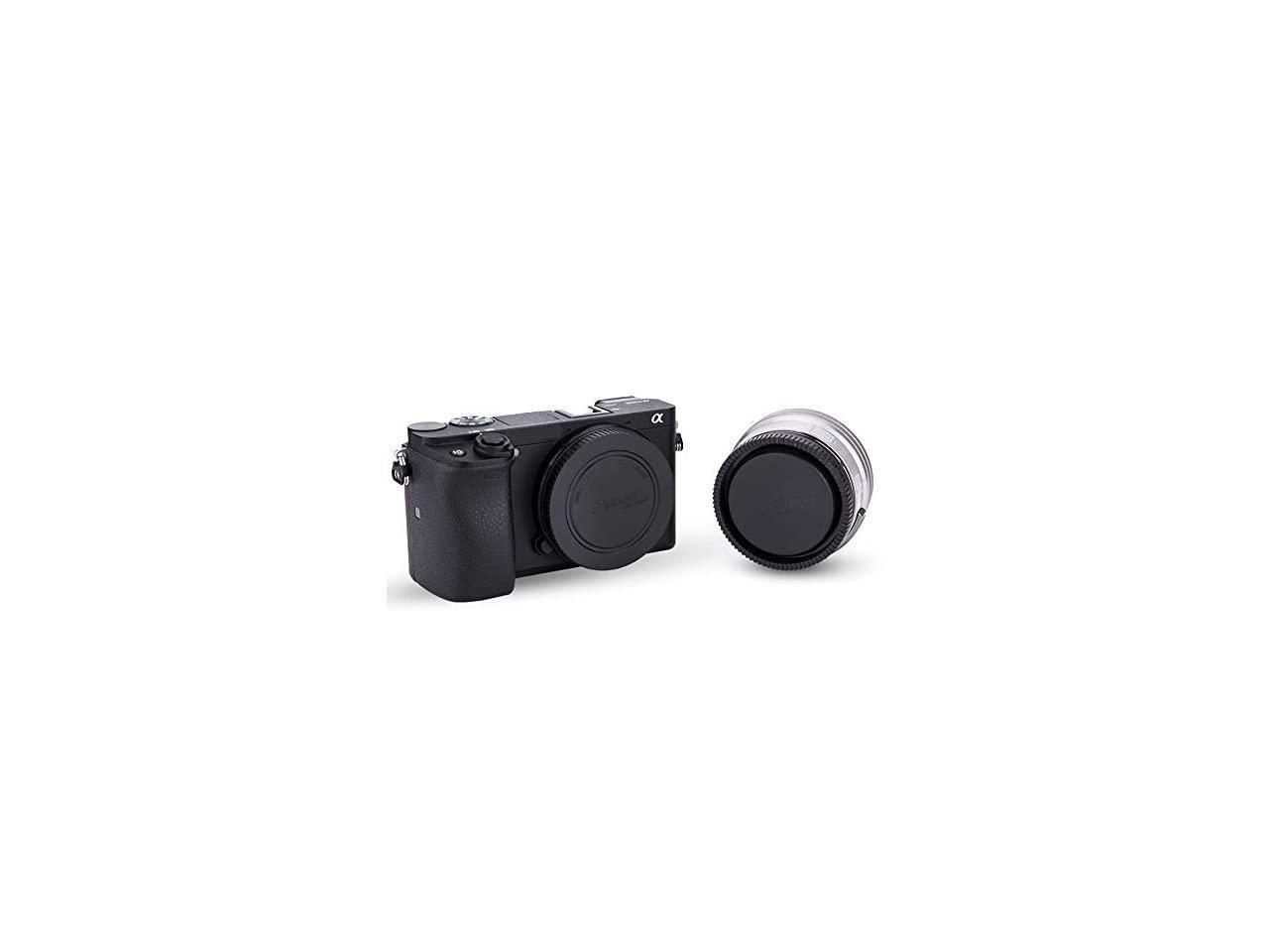 Pack E Mount Body Cap Cover & Rear Lens Cap for Sony A6000 A5100 A6100