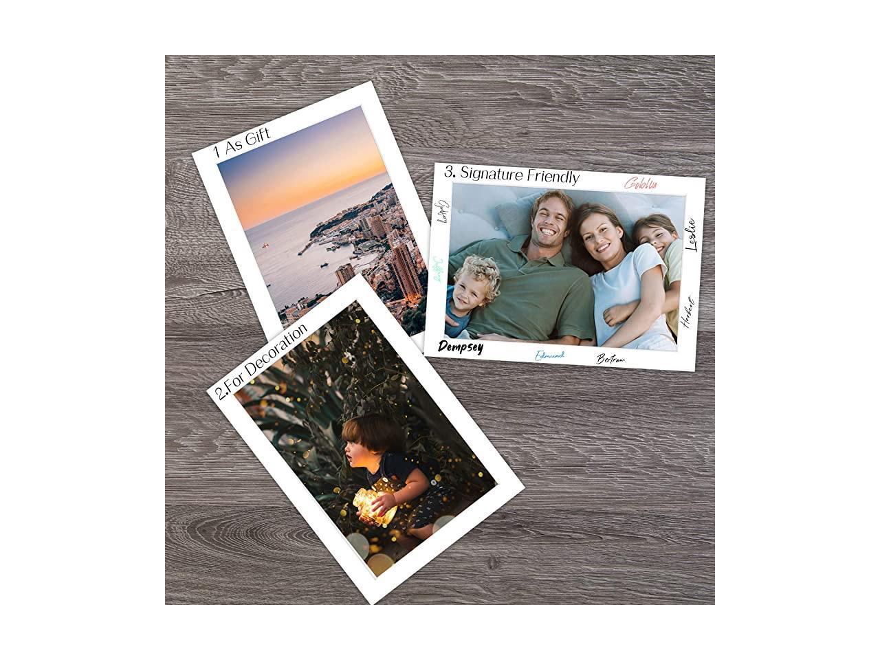 Pack of 10 White PreCut 5x7 Picture Mat for 4x6 Photo with White Core