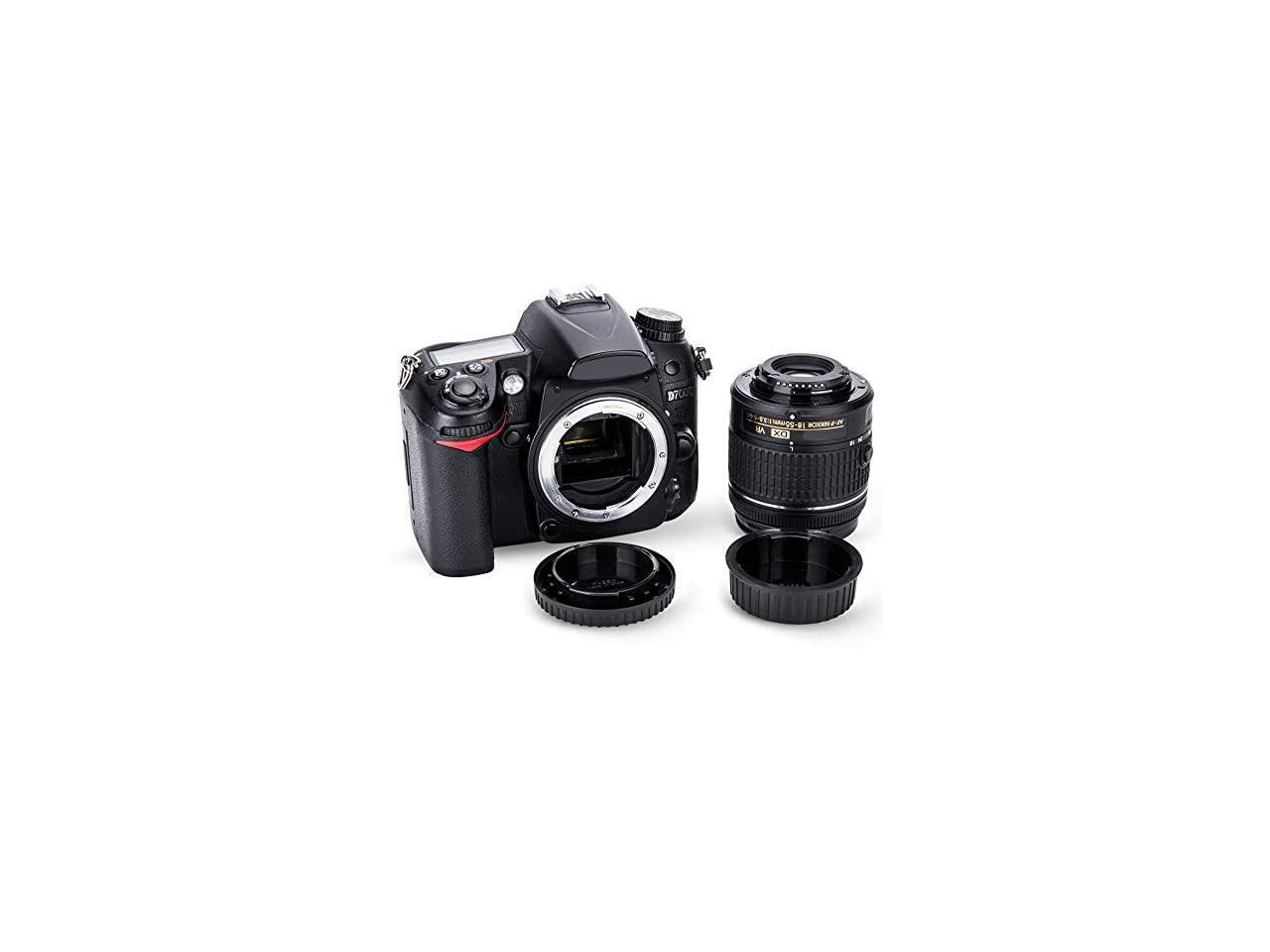 Pack F Mount Body Cap Cover Rear Lens Cap for Nikon D3500 D3400 D3300 D300 D5000 D5100 D500