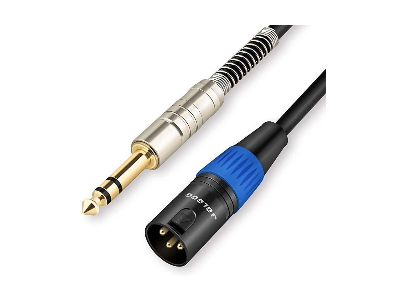 14 Inch TRS to XLR Male Cable Balanced 635mm TRS Plug to 3pin XLR Male