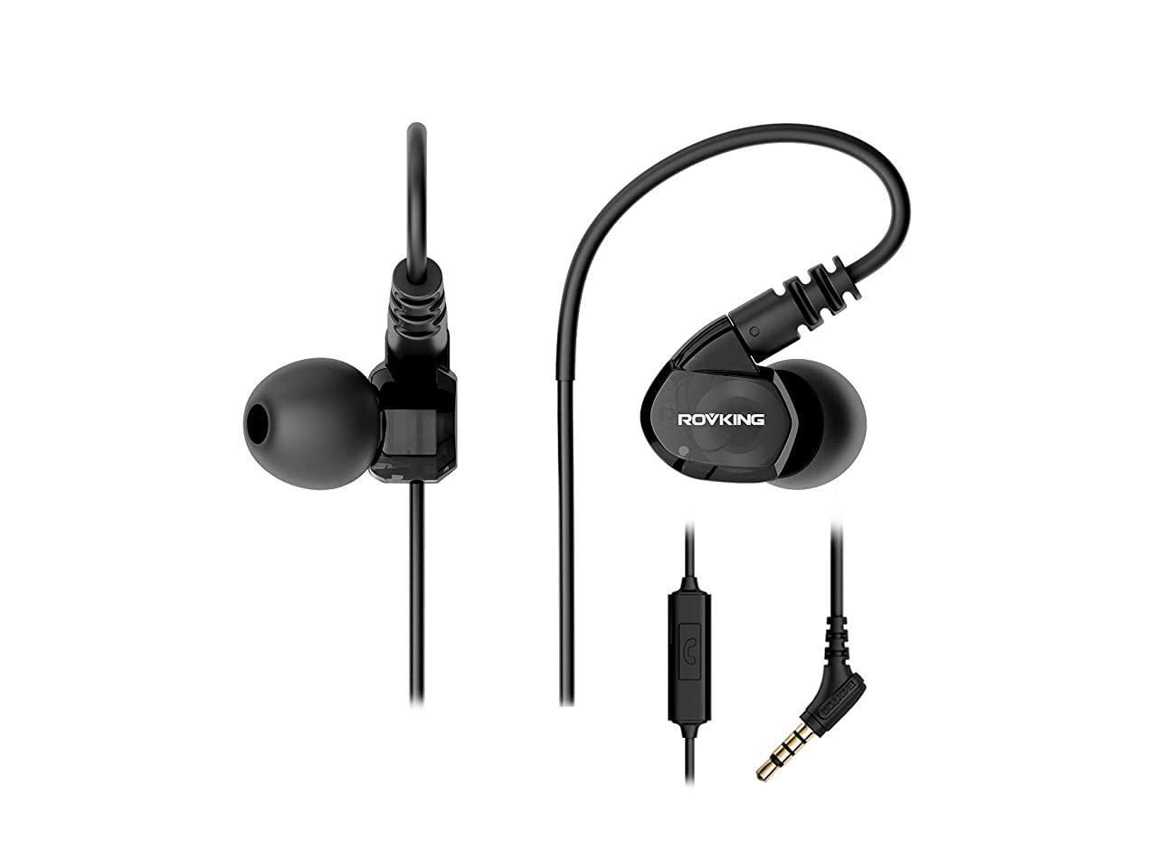 Over Ear in Ear Noise Isolating Sweatproof Sport Headphones Earbuds