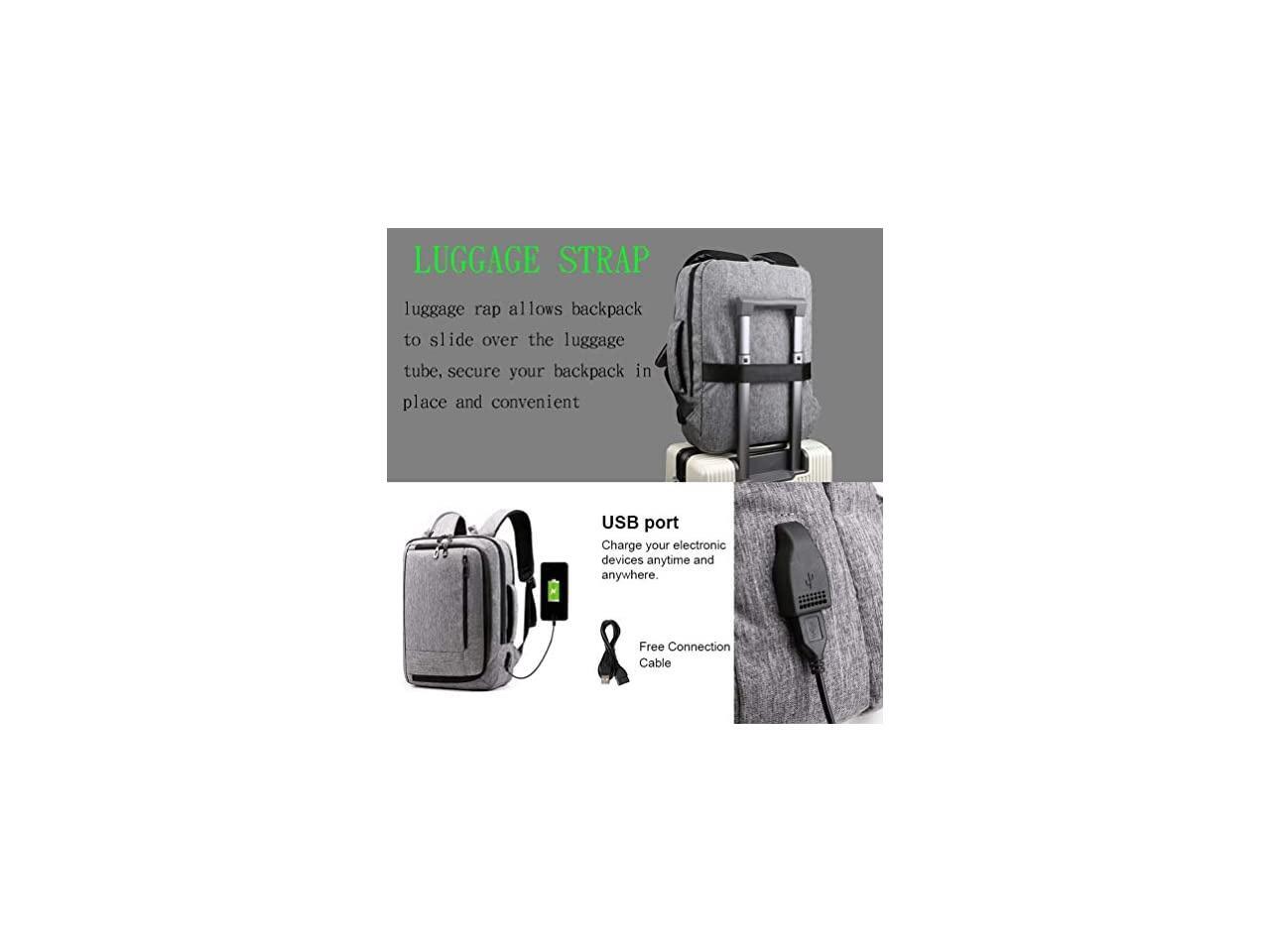 backpack with luggage slide over