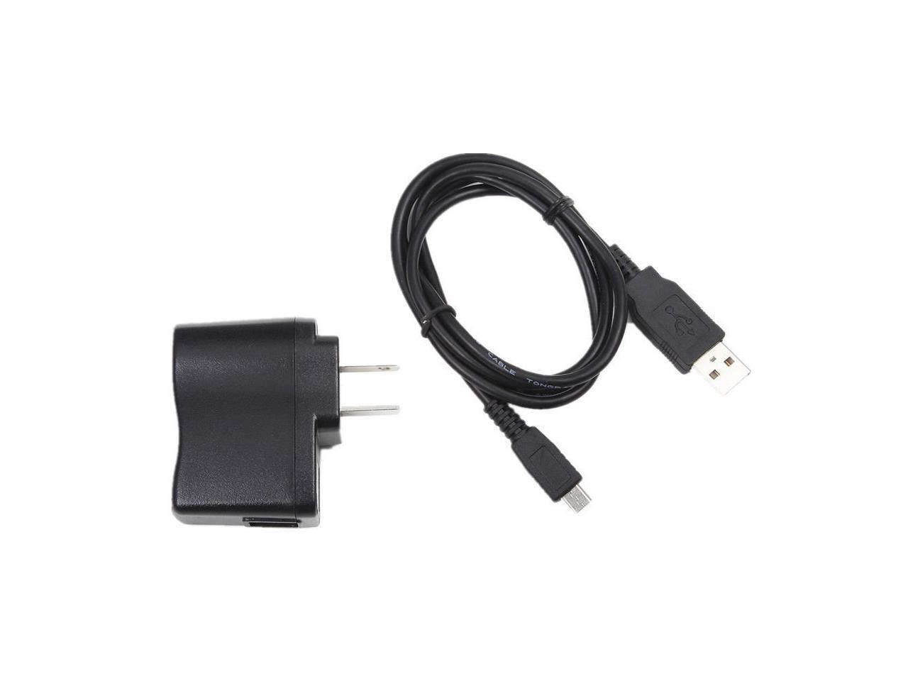 LUNLING Wall AC Battery Power Charger + USB Charger Data Cable for
