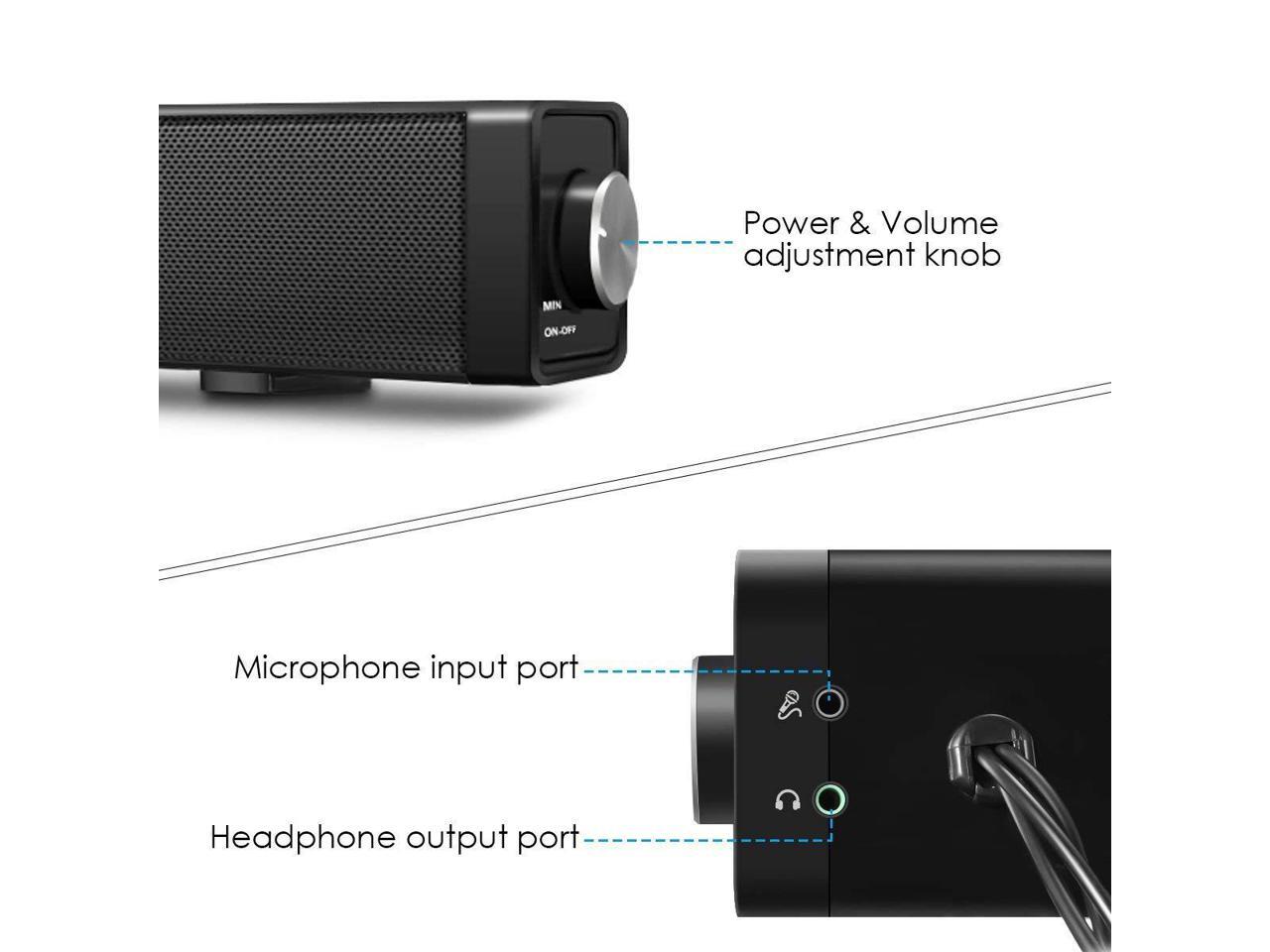 eivotor mini computer soundbar