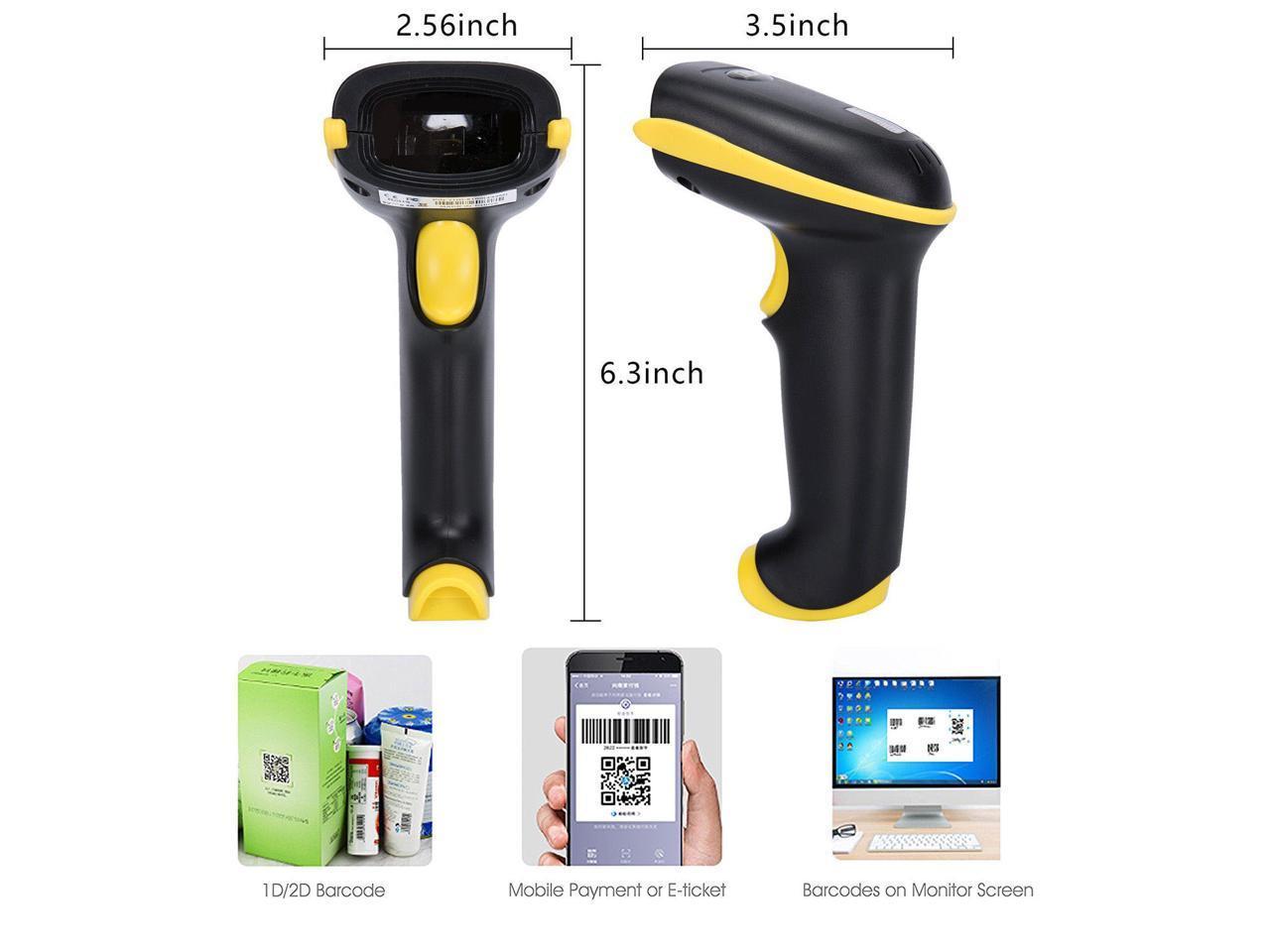 433mhz wireless 2d barcode reader настройка