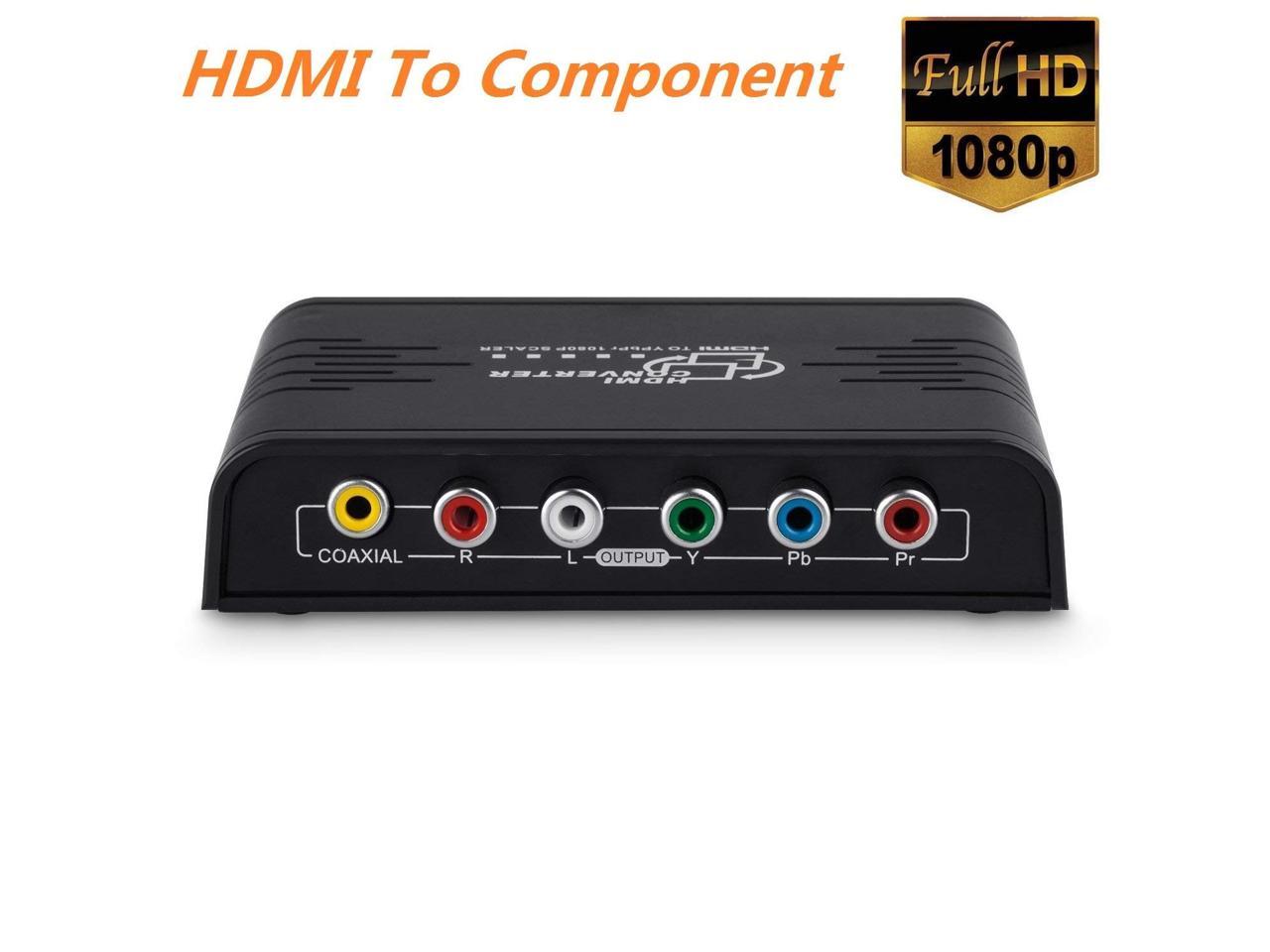 YPBPR zu HDMI 1080P RGB Component Video L Audio Adapter Konverter Splitter R 