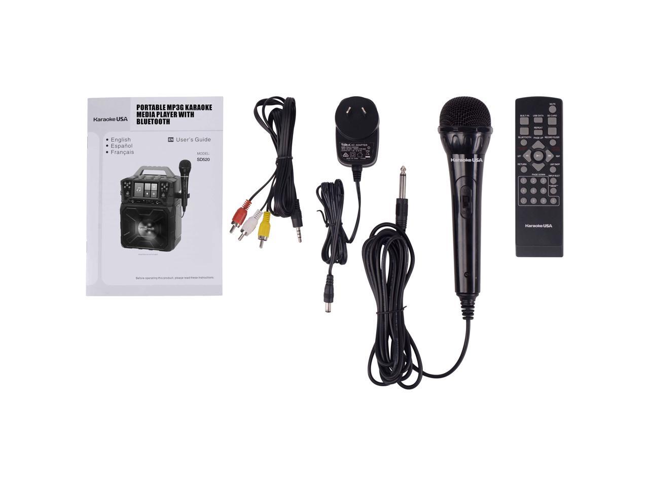 karaoke usa portable karaoke machine and speaker sd520