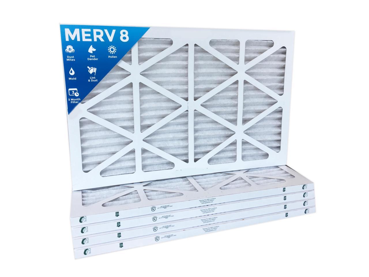 Tier1 14x20x1 Dust and Pollen Merv 8 Replacement AC Furnace Air Filter 6 Pack 