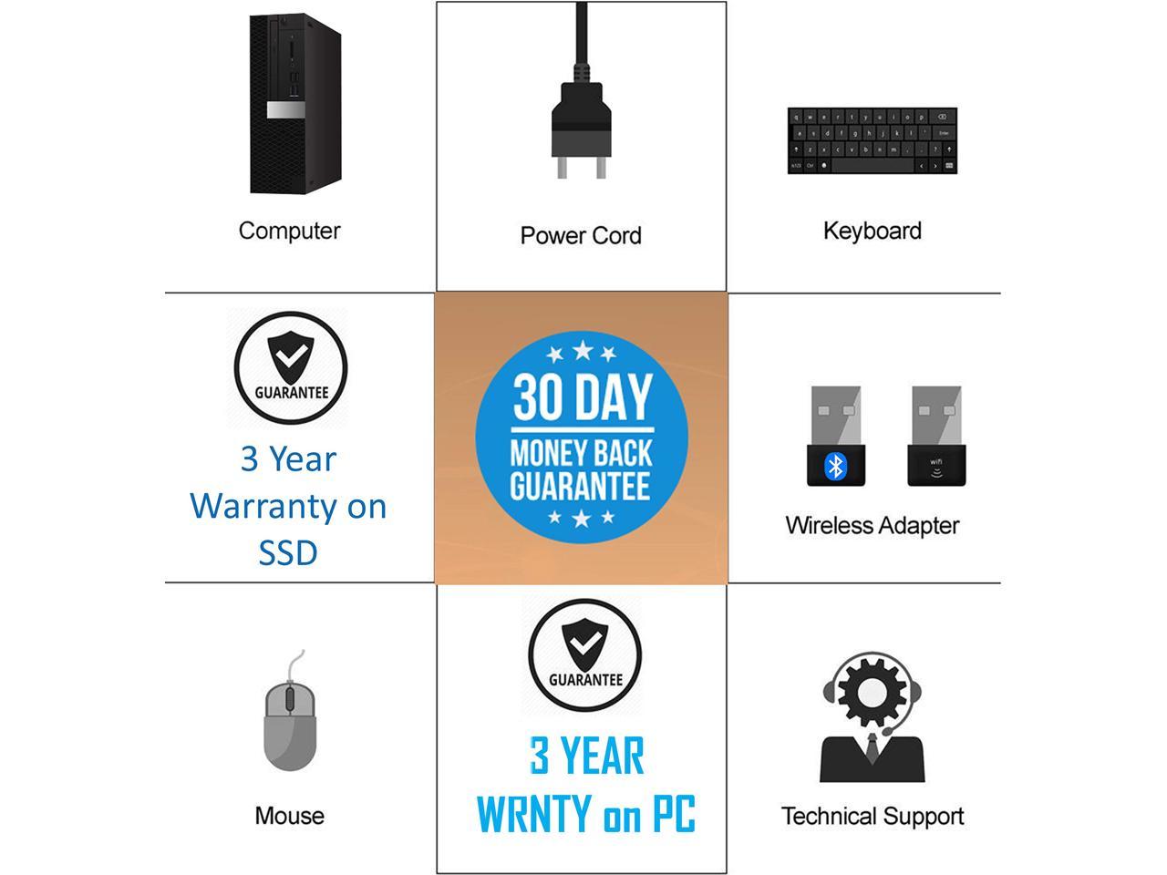 500GB HDD HP EliteDesk 800 G1 Small Form Desktop Computer WI-FI Windows 10 Pro NVIDIA GT 710 HDMI 4K Support Intel i7-4770 VGA Renewed 256GB SSD 32GB Ram