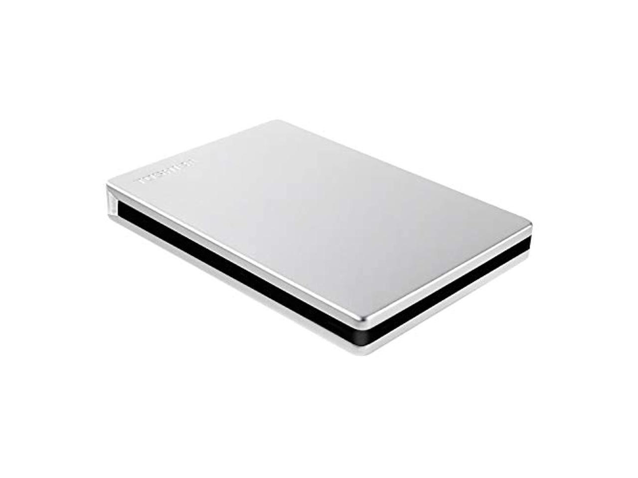 Toshiba Canvio Slim 2TB Portable External Hard Drive USB 3.0, Silver -  HDTD320XS3EA (HDTD320XS3EA)