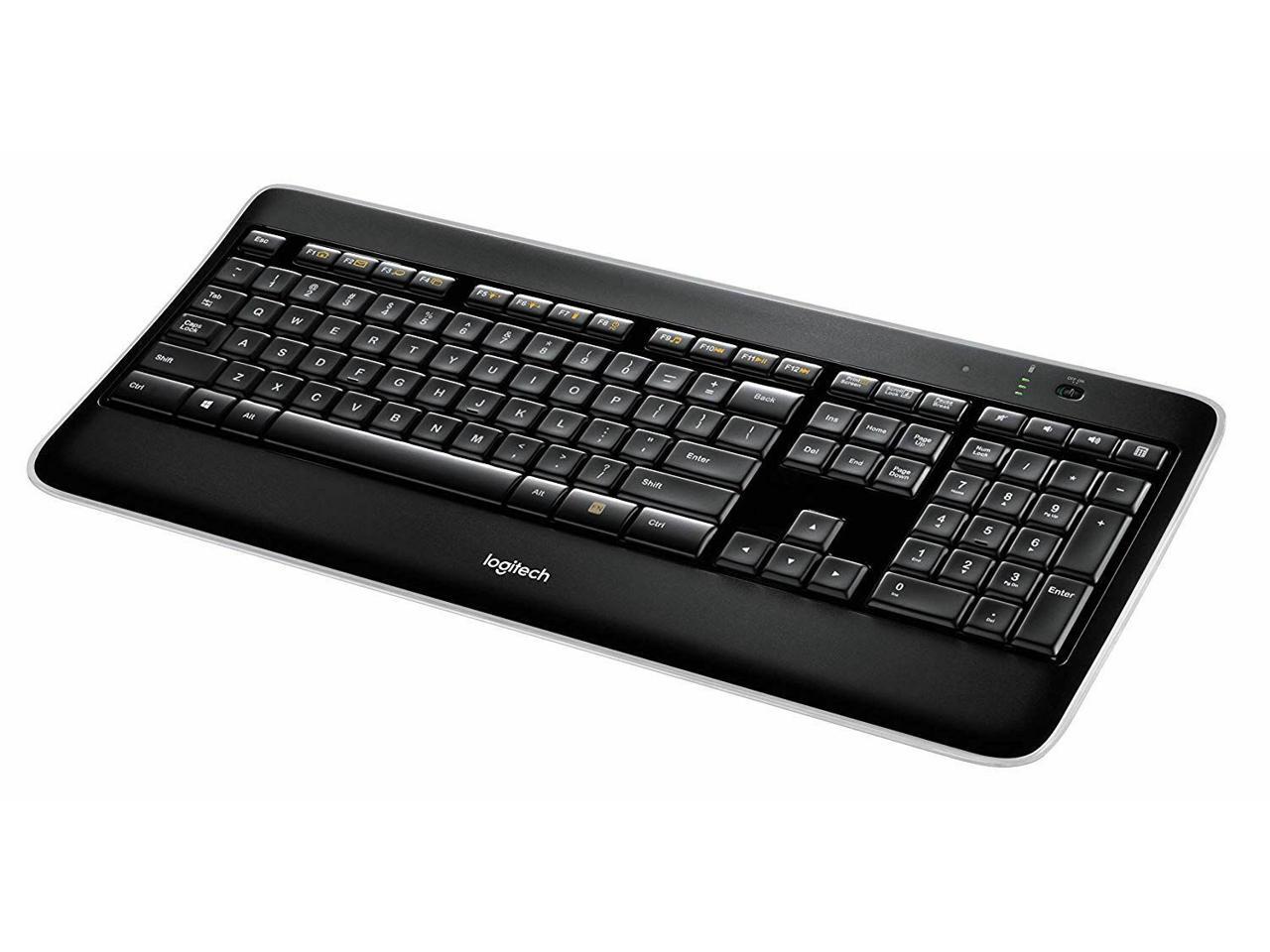 Refurbished: Logitech K800 Wireless Illuminated Backlit Keyboard w