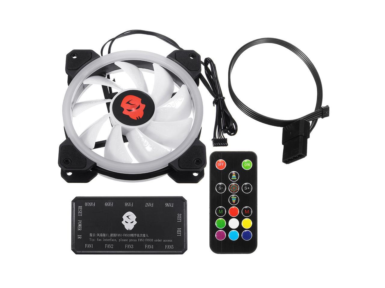 IMIKEYA Computer Cooling Fan Aluminum CPU Cooler LED Computer Case Fan High Airflow Fan for Computer Cases Cooling