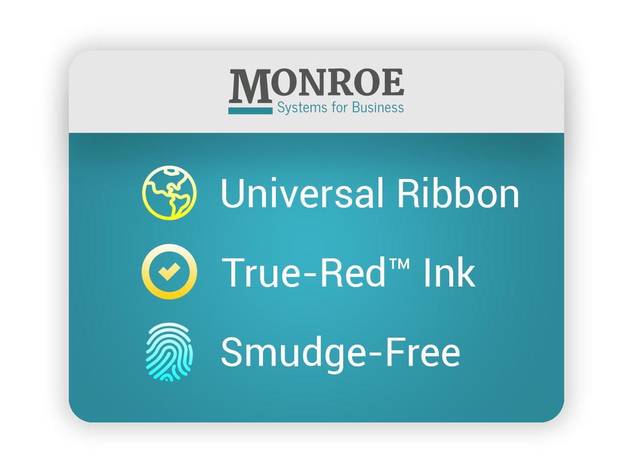 Genuine Monroe M33X Black/Red Calculator Ribbon Free Shipping! 2 