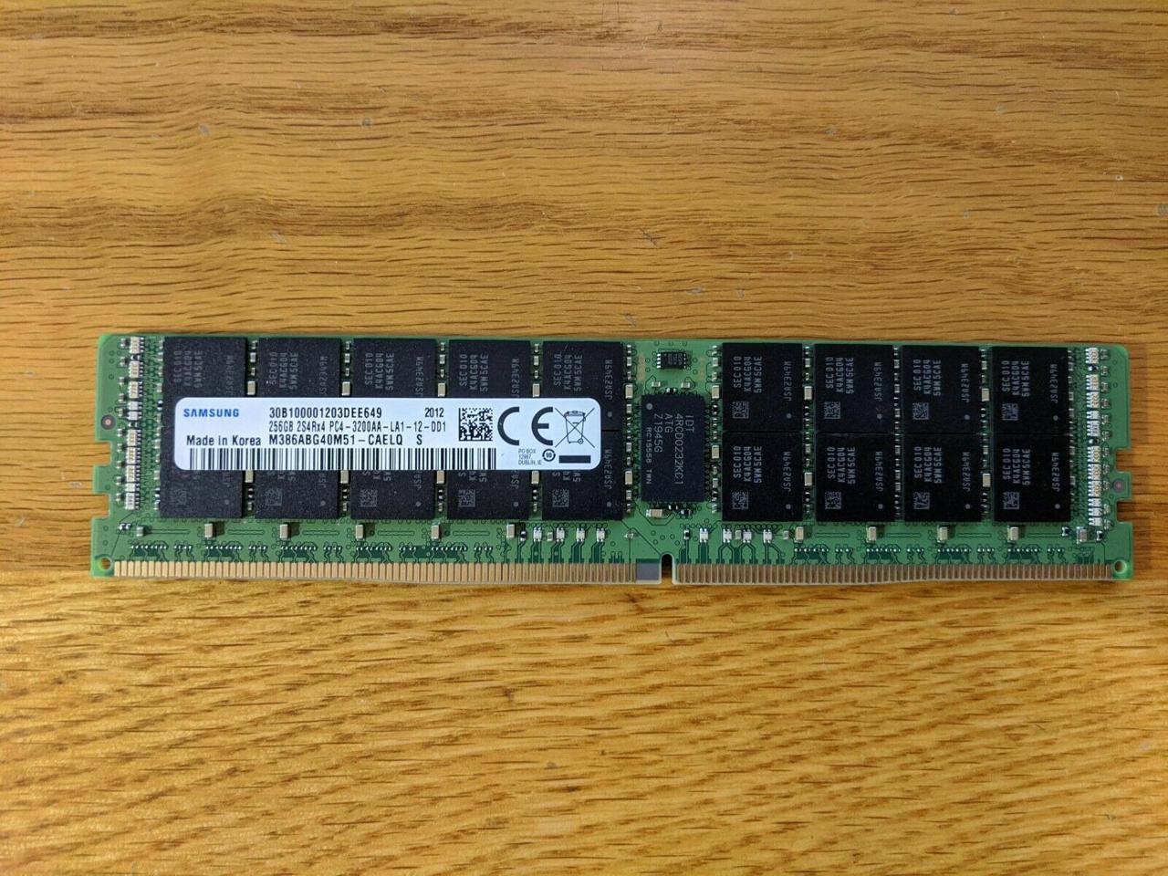 256GB Samsung M386ABG40M51-CAE DDR4-3200 ECC LRDIMM 8Rx4 - Newegg.com