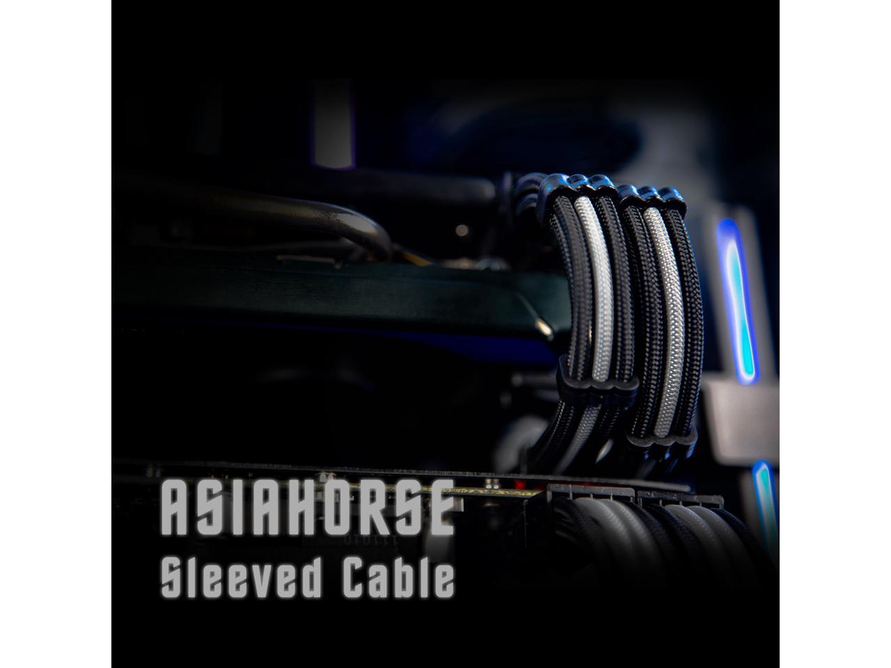 Asiahorse Mod Sleeve Extension Power Supply Cable Kit