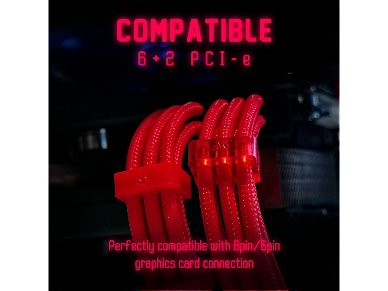 Asiahorse Braided ATX Sleeved Cable Extension Kit for Power Supply