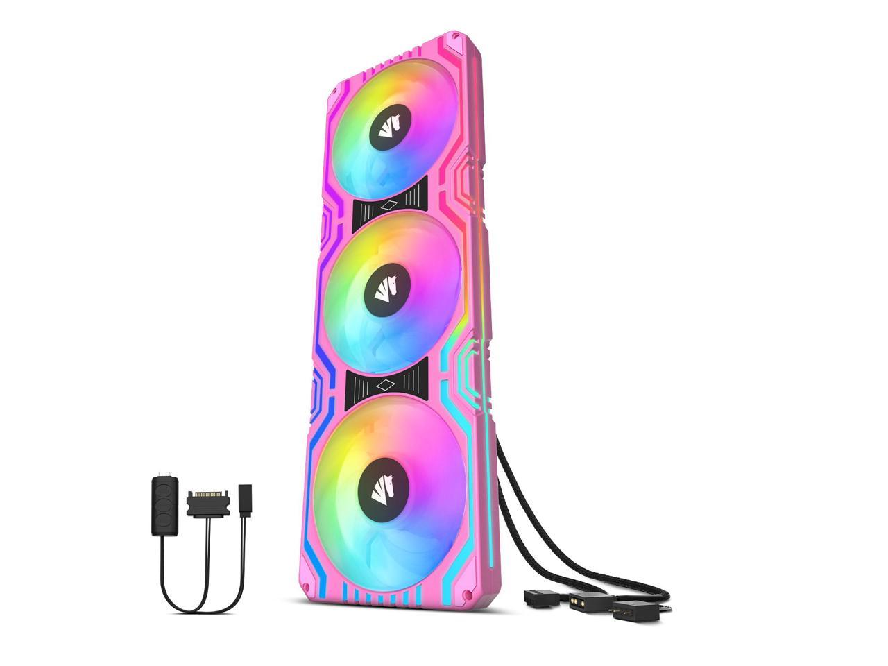 Asiahorse MATRIX-PINK 58 RGB LEDs 360MM All-in-One Square Frame Fan With MB Sync/Analog Controller , PWM Control Fan for Computer Case and Liquid Cooling System - Newegg.com