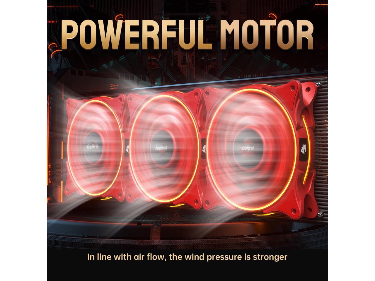 Asiahorse FS9001 120mm Triple Light Loop Silent 20 LED Addressable RGB