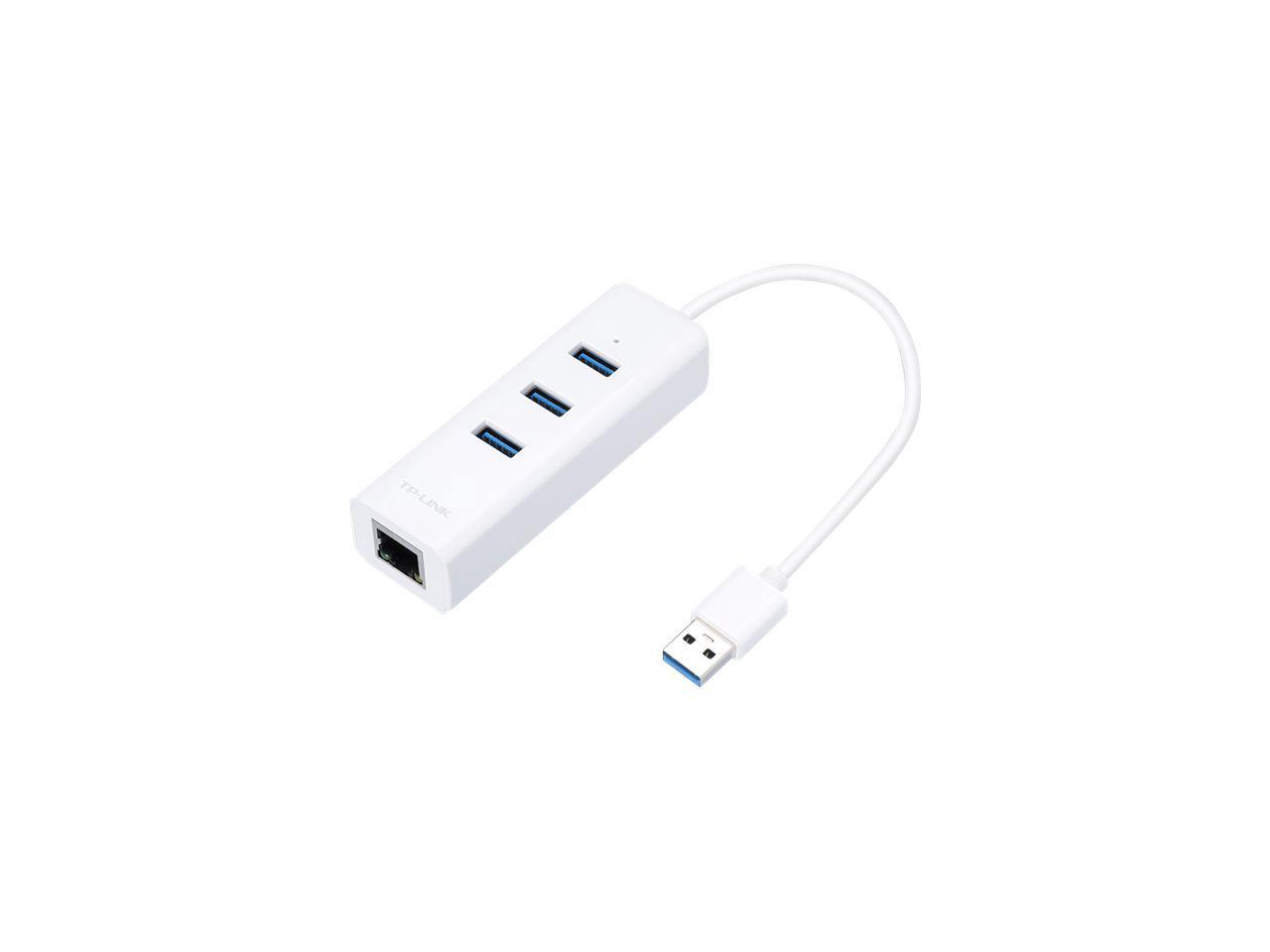 USB 3.0 to Ethernet Adapter, Portable 3-port USB Hub with 1 Gigabit RJ45 Ethernet Network Adapter, Supports Windows 7/8/8.1/10, Mac OS X Linux OS and OS - Newegg.com
