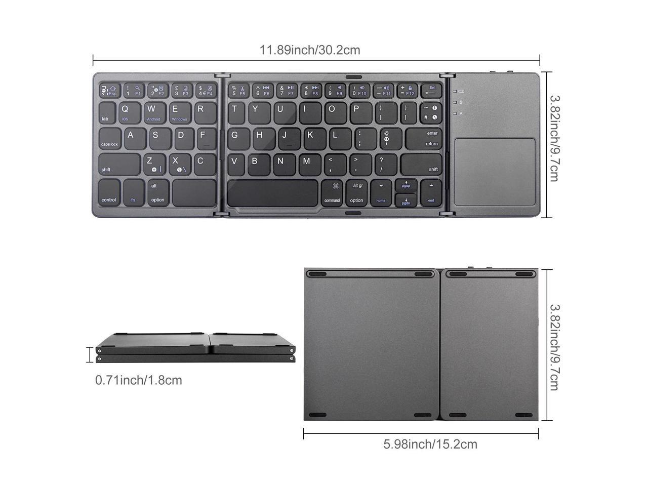 jelly comb dual mode bluetooth folding keyboard