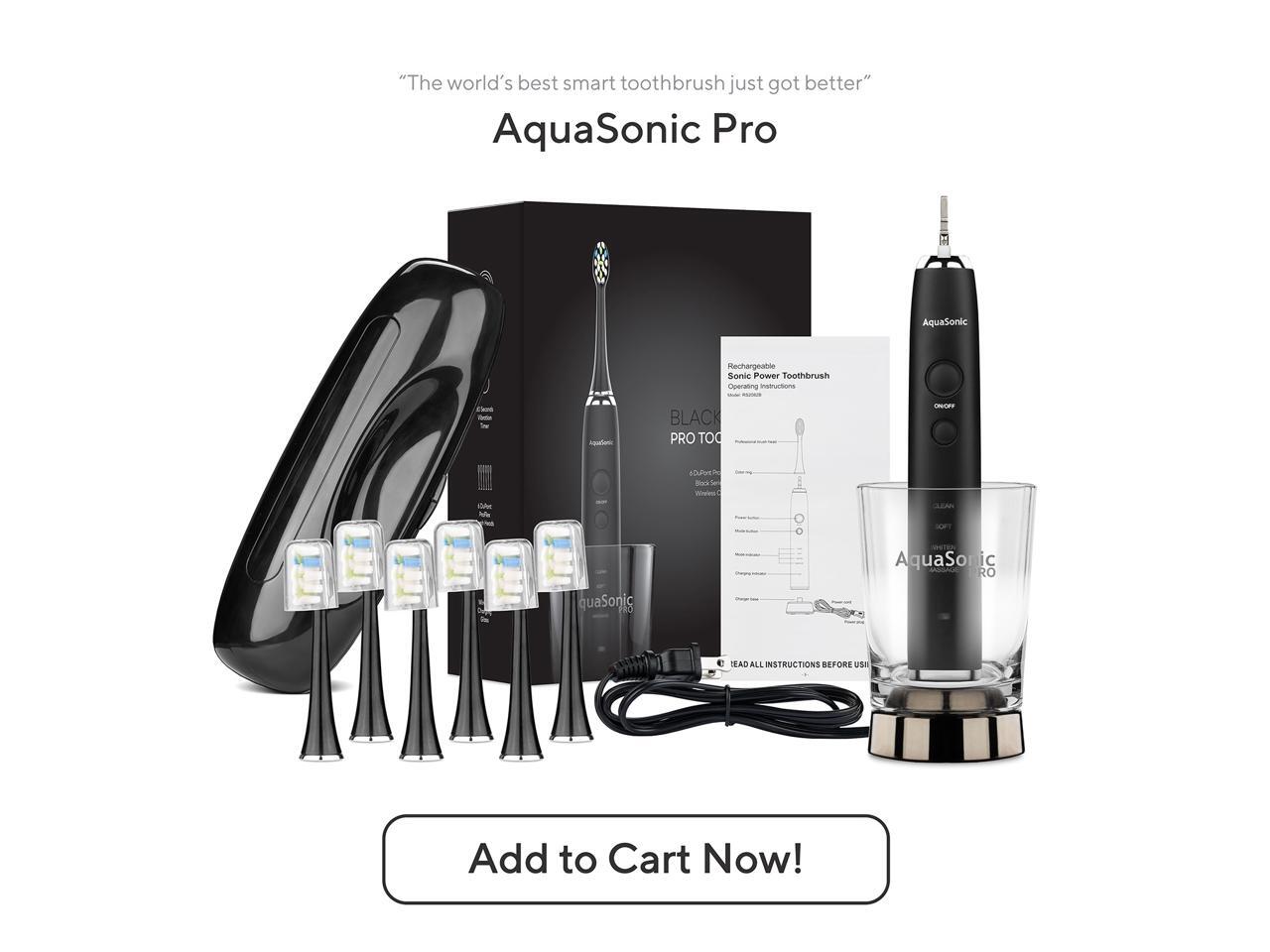 aquasonic black toothbrush