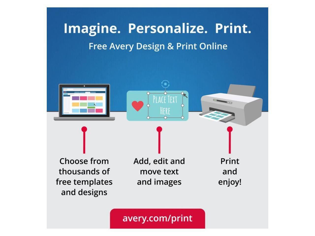 Avery Door Hanger with Tear-Away Cards, Uncoated, Matte, Two-Sided ...