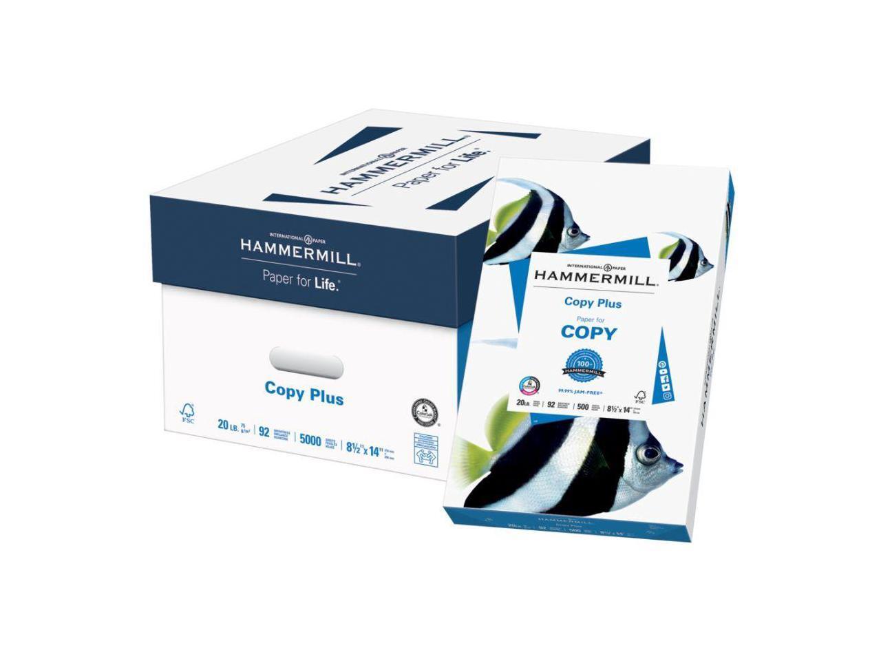 Hammermill Copy Plus 8.5" x 14" Copy Paper 20 lbs 92 Brightness 500