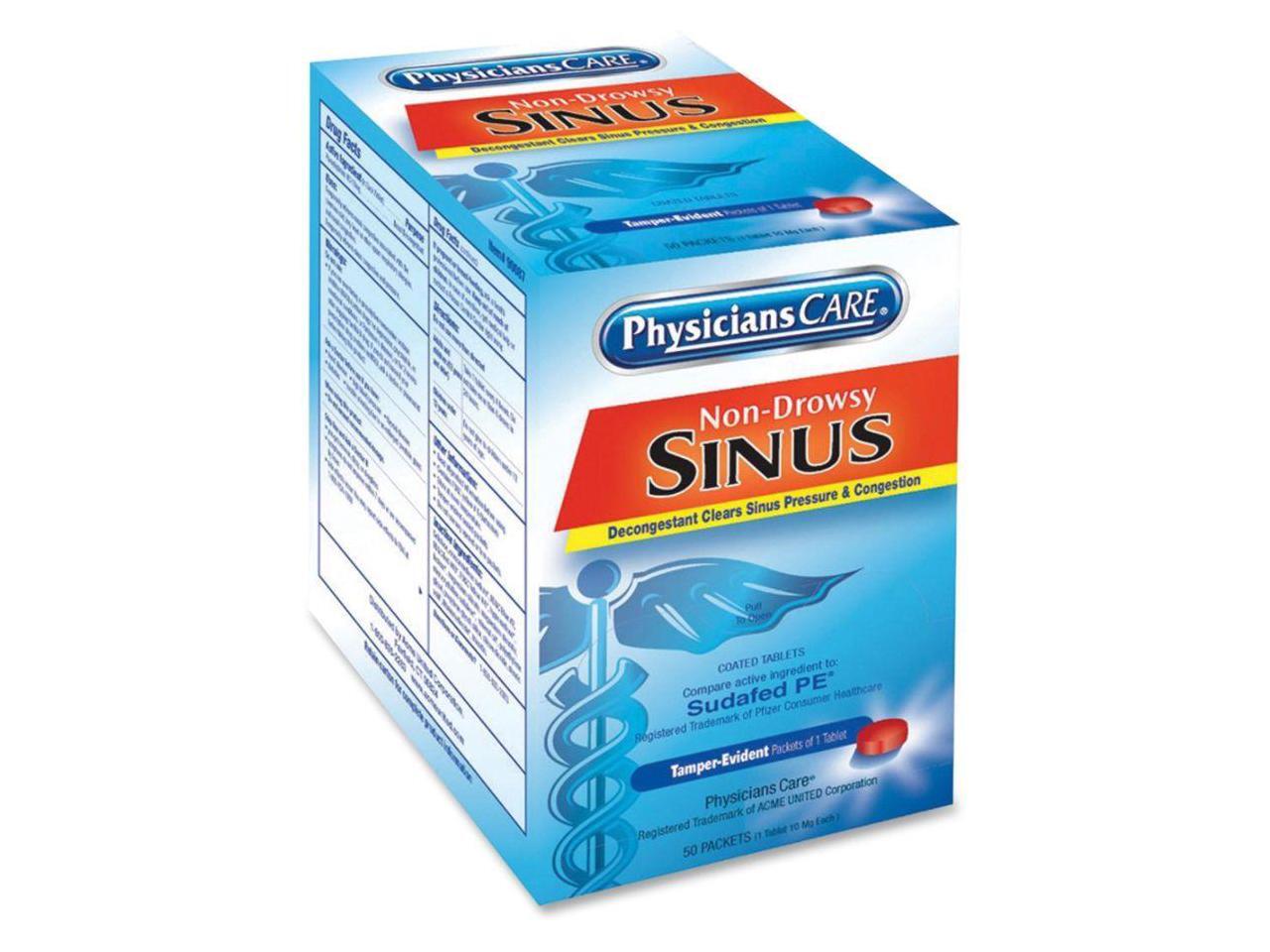 PhysiciansCare First Aid,Sinus Tablet,Oe 90087