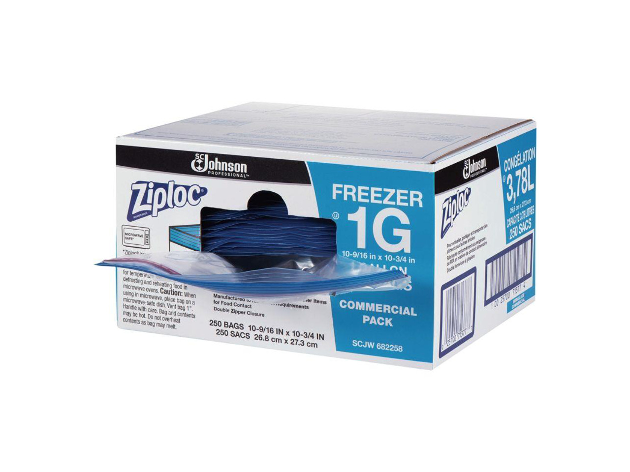 Ziploc® Freezer And Storage Bags, 1 Gallon, Box Of 250 Bags - Newegg.com