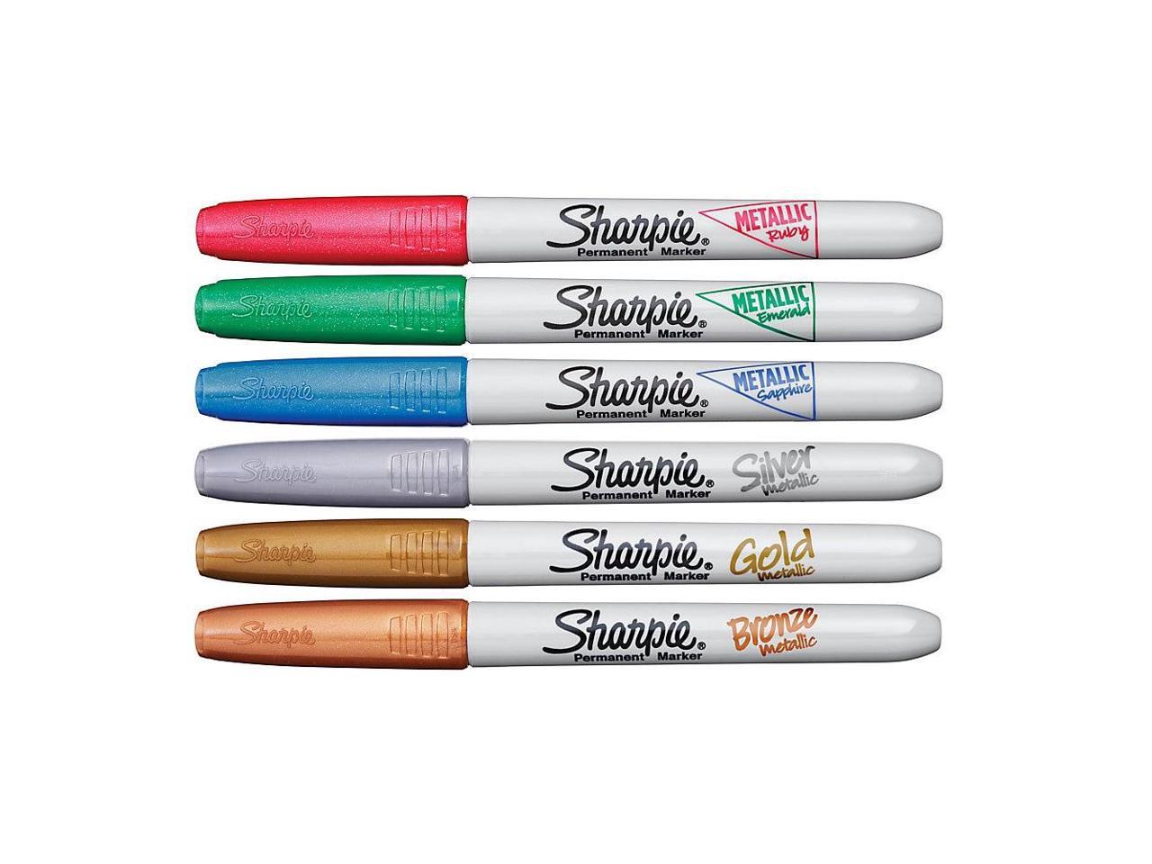 Sharpie Metallic Markers Fine 6/ST Assorted 2029678 - Newegg.com