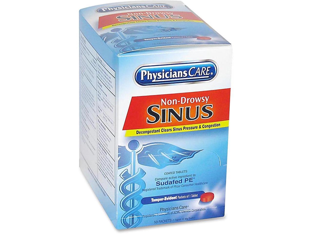 PhysiciansCare First Aid,Sinus Tablet,Oe 90087