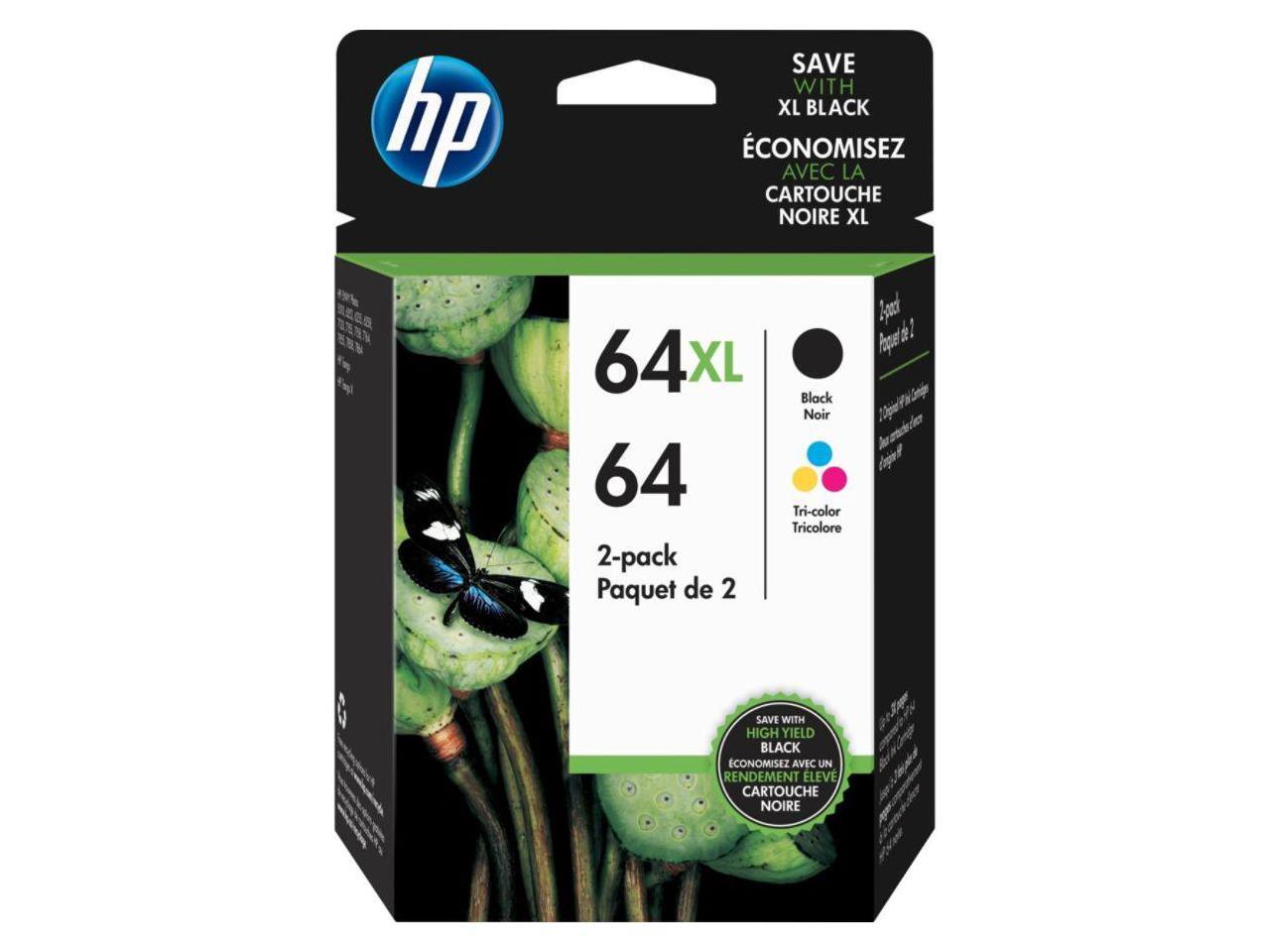 HP 64XL Original Ink Cartridge Combo Pack Black 3YP23AN#140 - Newegg.com