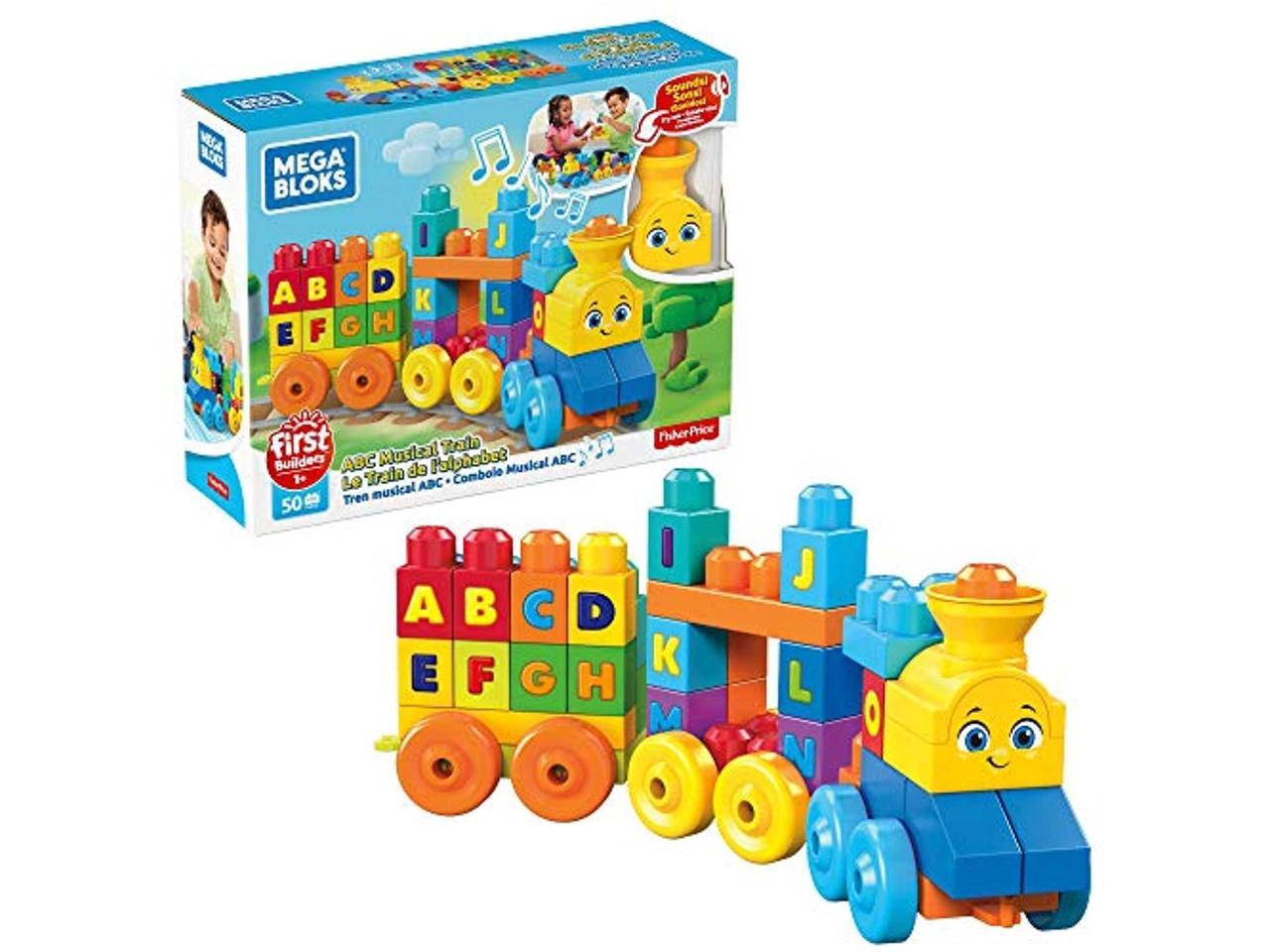 mega bloks abc learning train building set