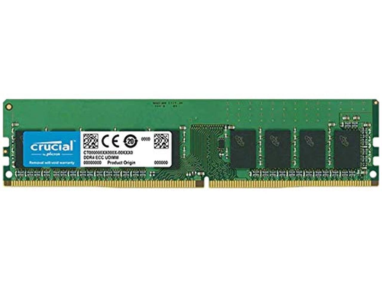 Crucial 16GB DDR4 SDRAM ECC Unbuffered DDR4 2666 (PC4 21300) Server Memory  CT16G4WFD8266