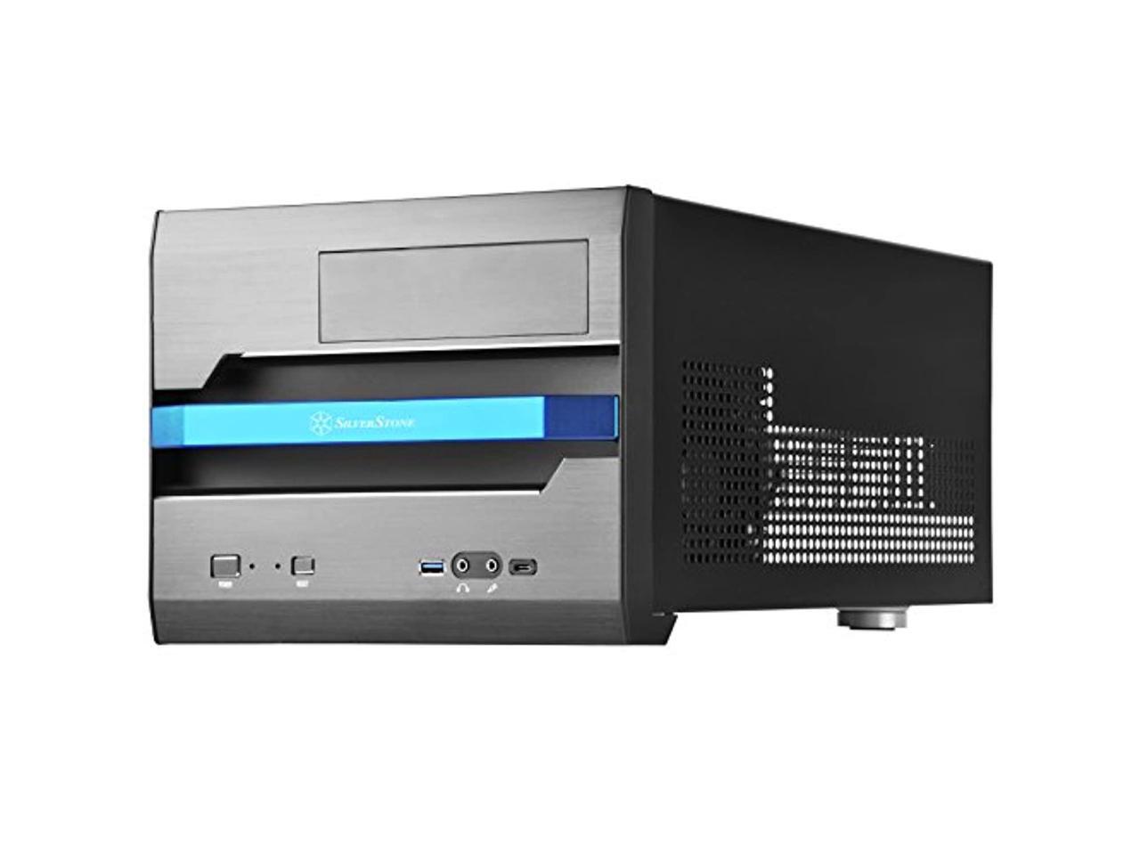 silverstone technology microatx small form factor with aluminum front panel computer case