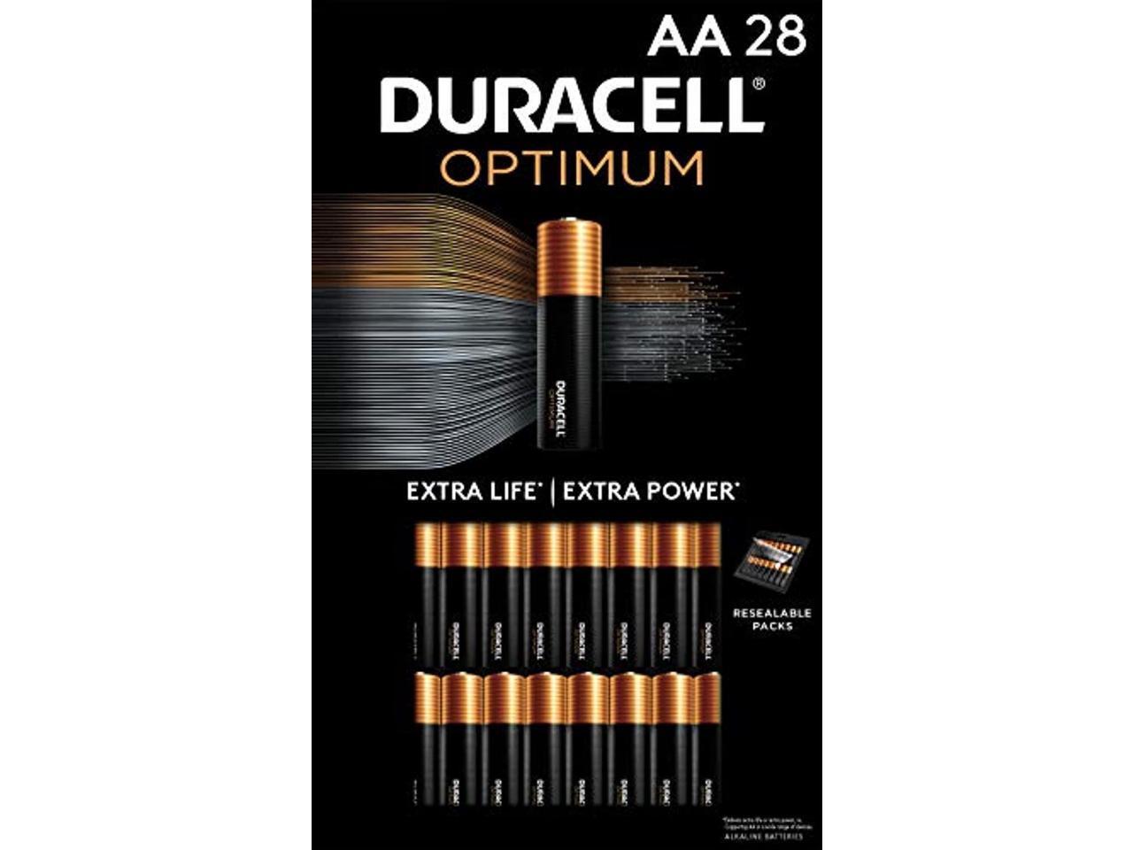 Duracell Optimum AA Batteries Resealable Package (28 Pack)