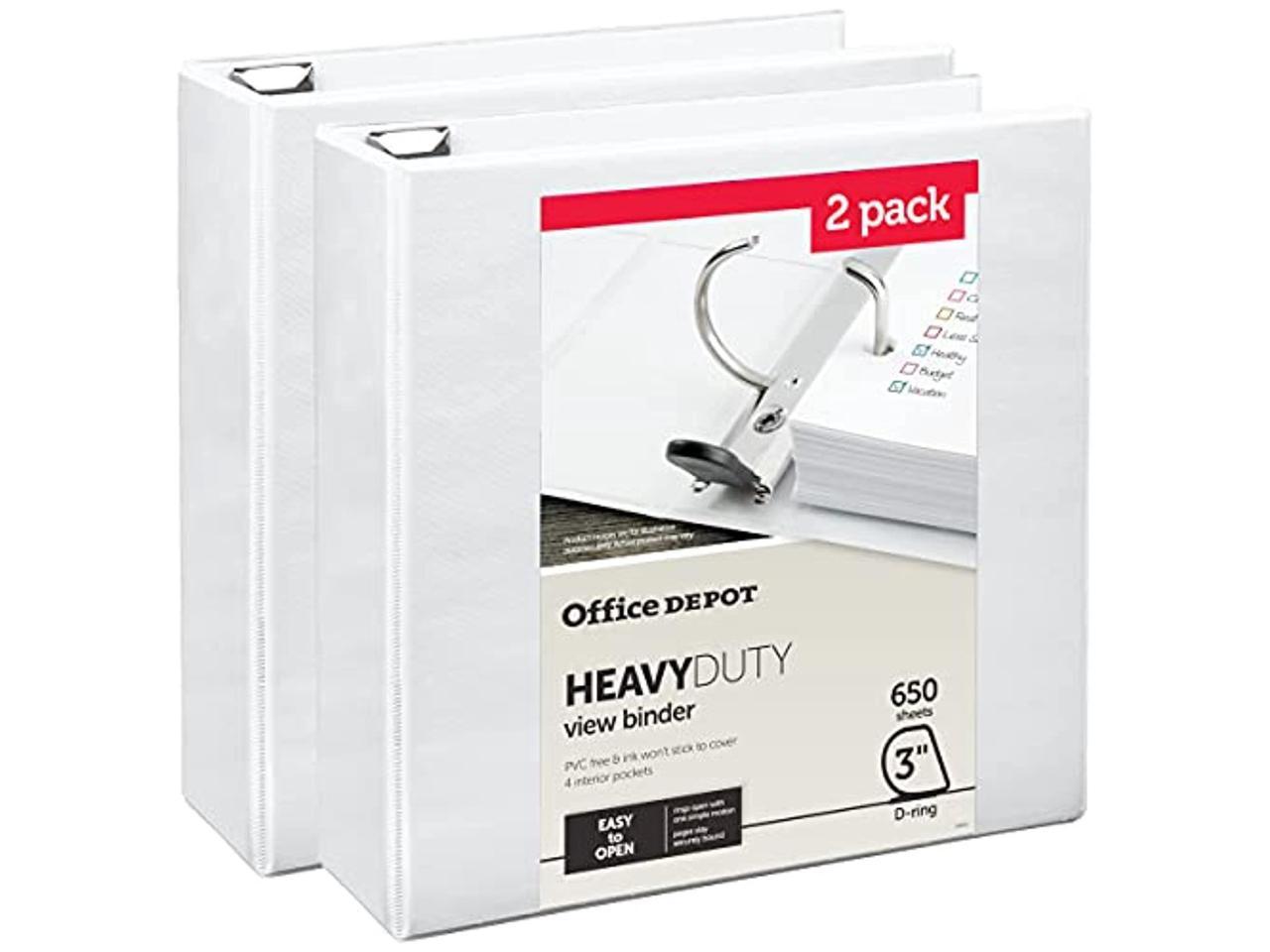 office depot heavy-duty view 3-ring binder, 3