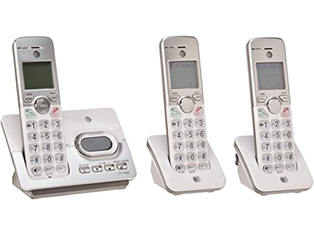 Att el52303 3 handset cordless phone with digital answering system