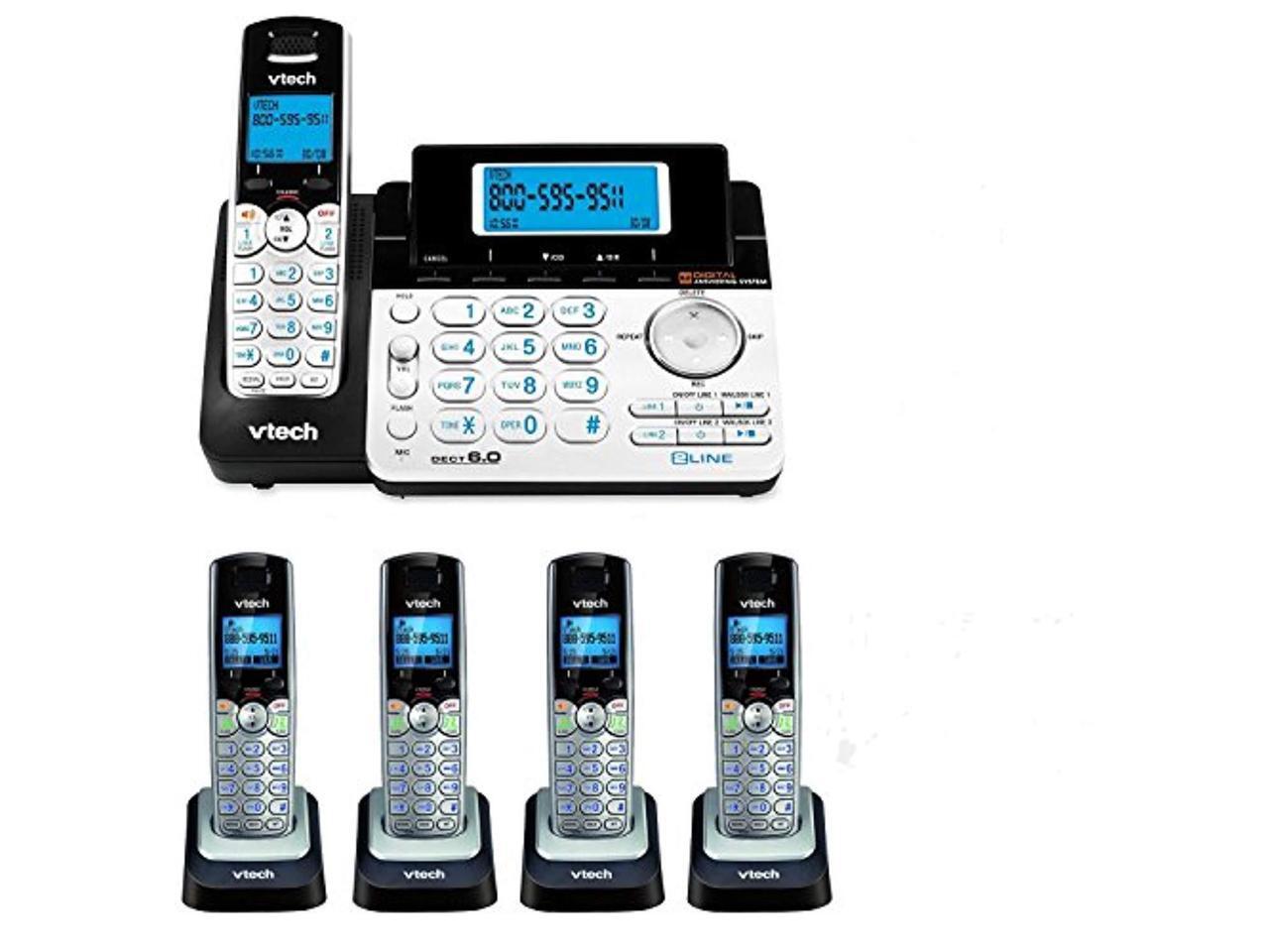 Vtech DS6151 2line Expandable Cordless Phone with Digital Answering