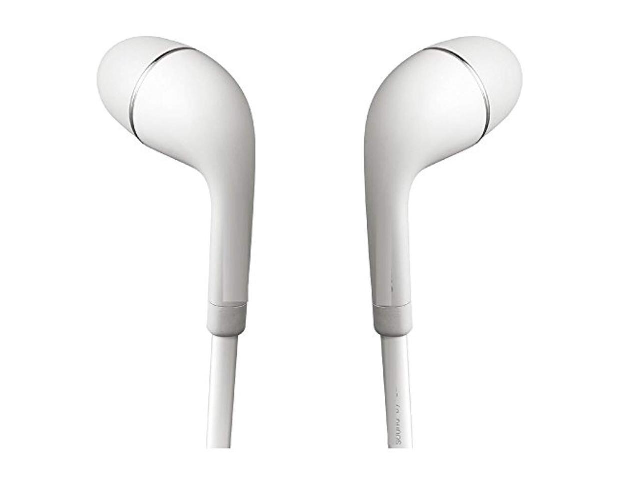Samsung _TWO_ EO_EG900BW White Headsets Earphone 3.5mm Jack 2 Set of Ear Gel S_M_L _ Wired 