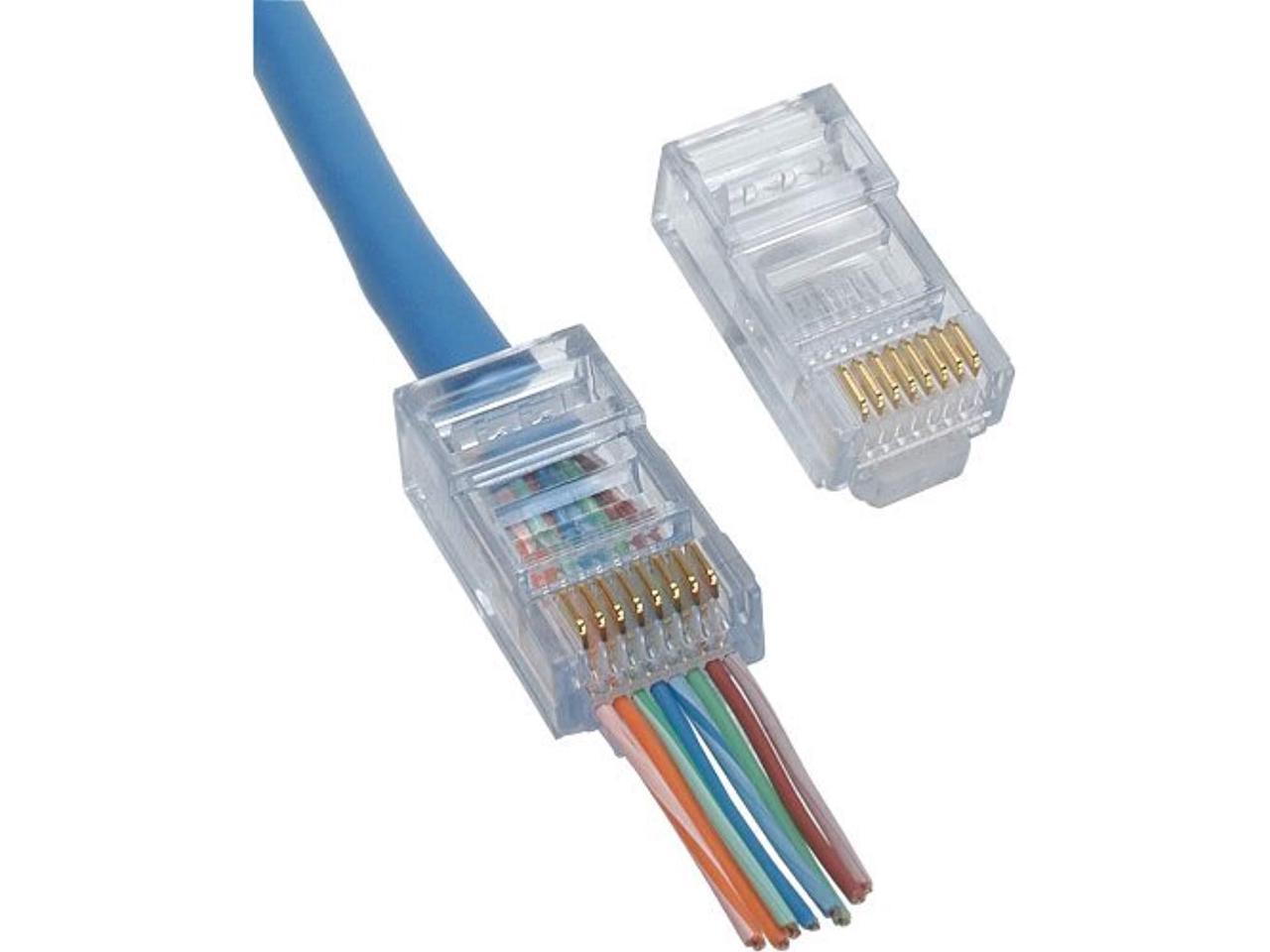 Platinum Tools EZ-RJ45 Cat5e Connector (50 Pack) (100003C) - Newegg.com