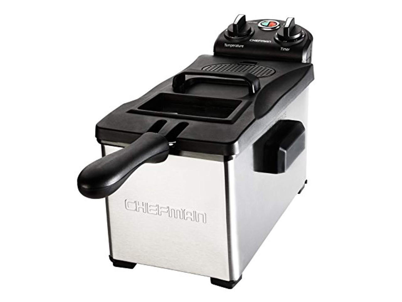 Chefman RJ073SST Deep Fryer, 3.5 L, Stainless Steel
