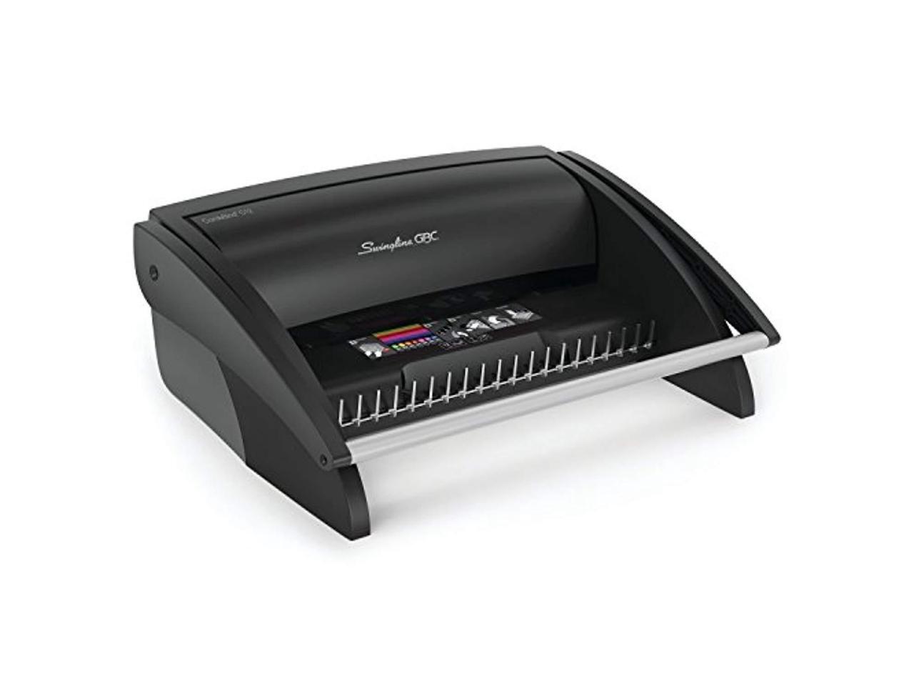 Gbc Binding Machine, Manual, 225 Sheets, Black Black 7706171A