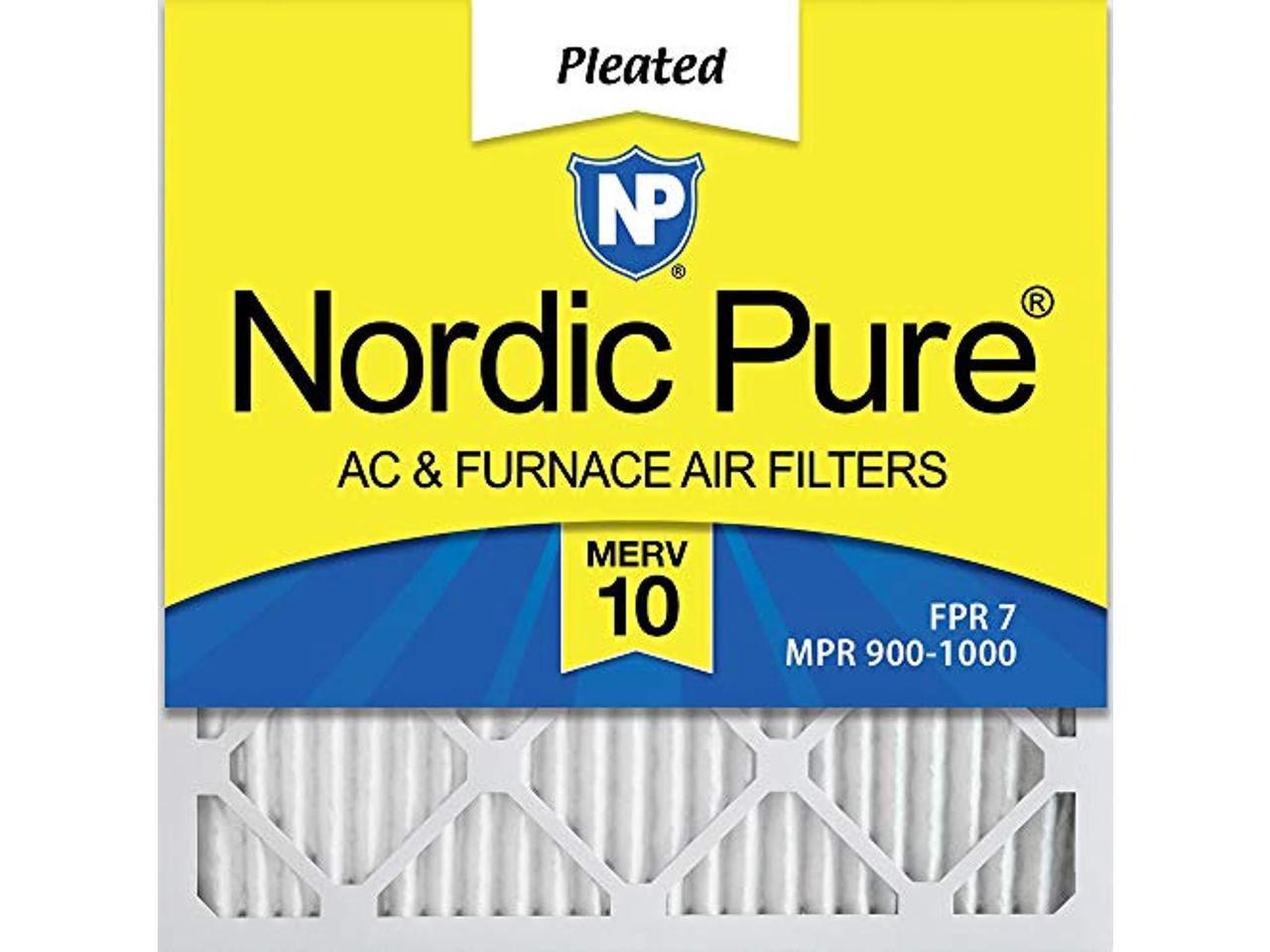 Nordic Pure 16x16x1 MERV 13 Tru Mini Pleat AC Furnace Air Filters 3 Pack Nordic Pure 16x16x1 MERV 13 Tru Mini Pleat AC Furnace Air Filters 3 Pack