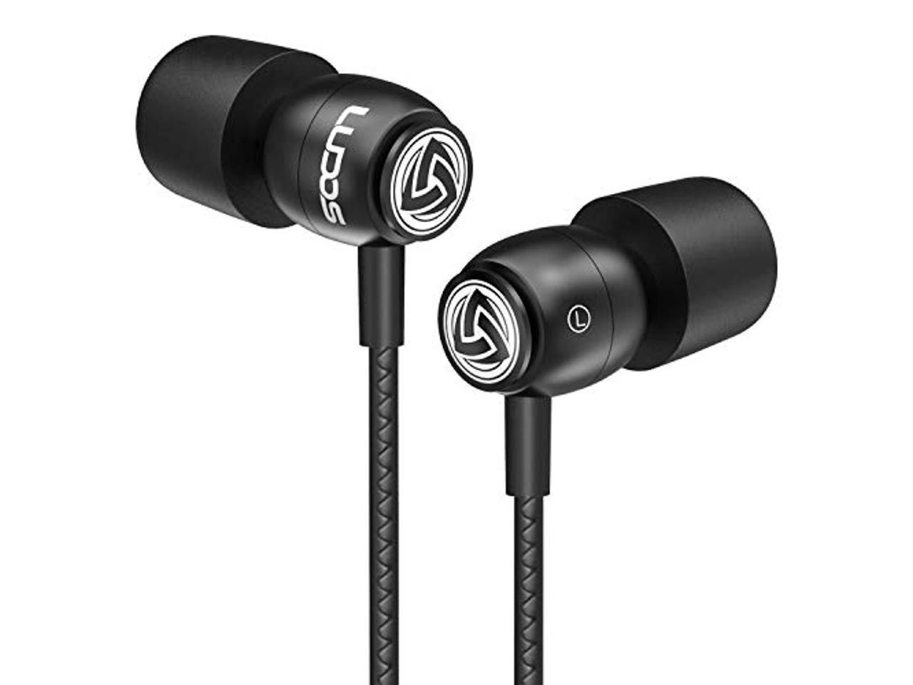ludos clamor wired earbuds in ear headphones with microphone