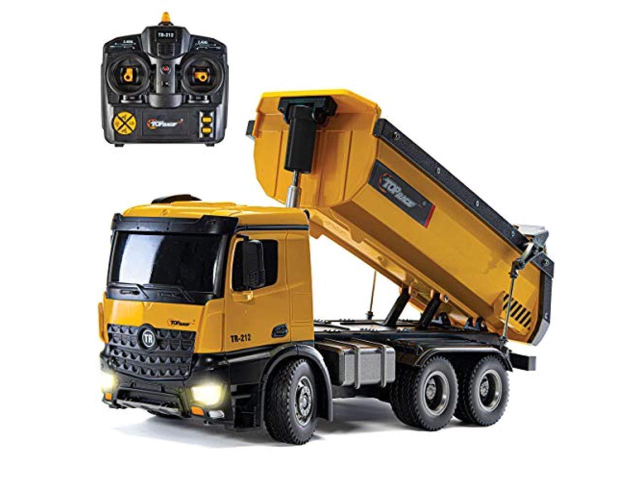 Excavator Top Race 5 Channel Fully Functional Remote Control Construction Truck Kids Size Designed for Small Hands 