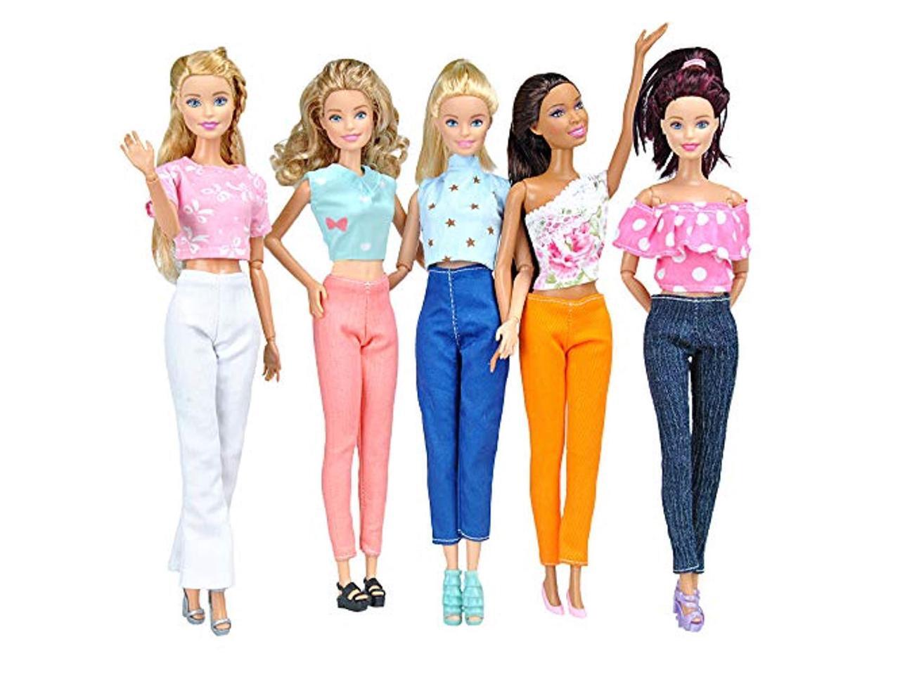 Dolls Clothes Full Outfit Top & Trousers With Shoes Bundle New With Gift Bag 