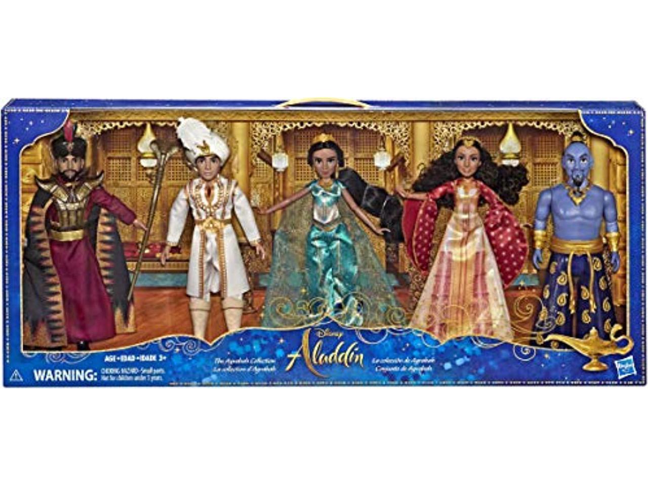 Disney E5443 Aladdin Agrabah Collection Doll Set 5 Pack for sale online 