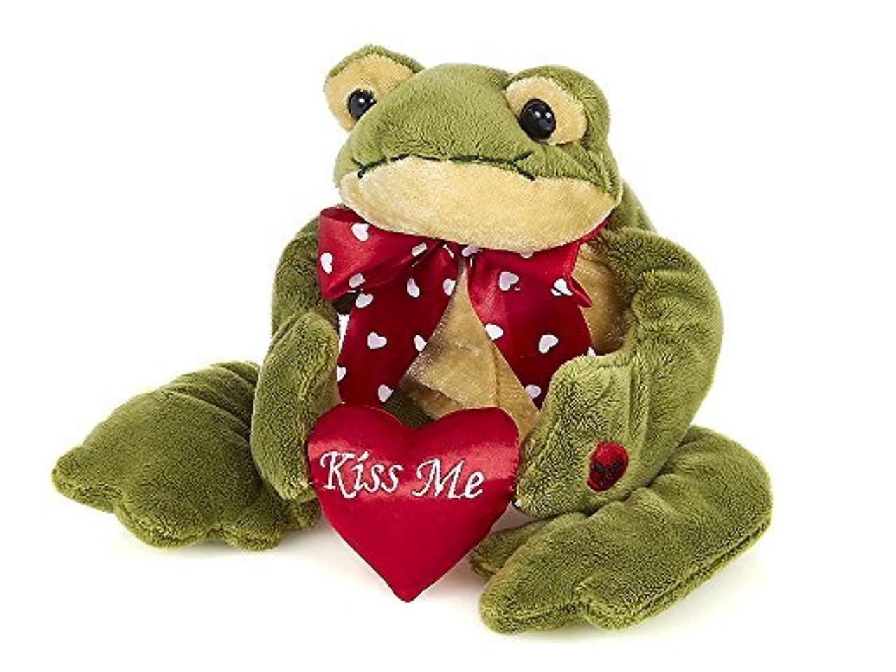 valentine's day frog plush